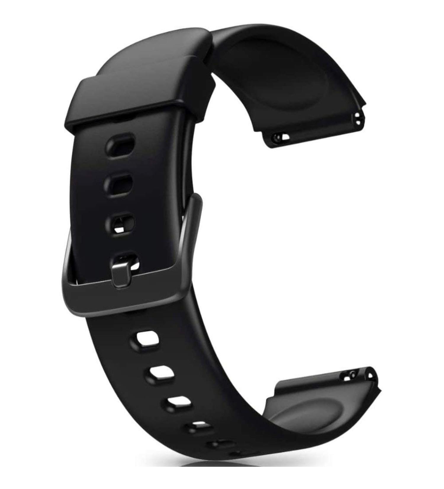 ZURURU 19mm Soft Silicone Replacement Bands for Veryfitpro ID205 Series Fitness Watch (Black) - Buy Online on GoSupps.com