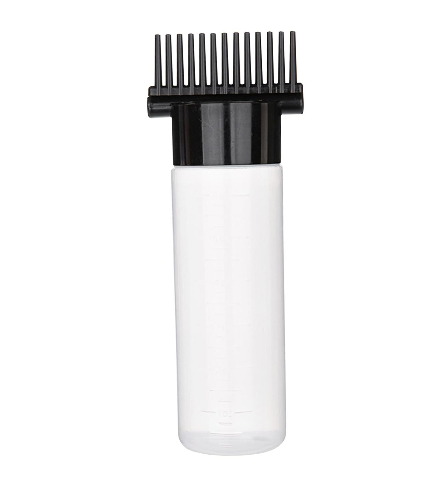 Hair Oil Applicator Bottle 180ml Root Comb Applicator Bottle with Clear Scale and 13 Oil Outlets Portable Hair Dye Bottle for Hair Care and Styling Black Head with Clear Body black head +clear body - Buy Online on GoSupps.com