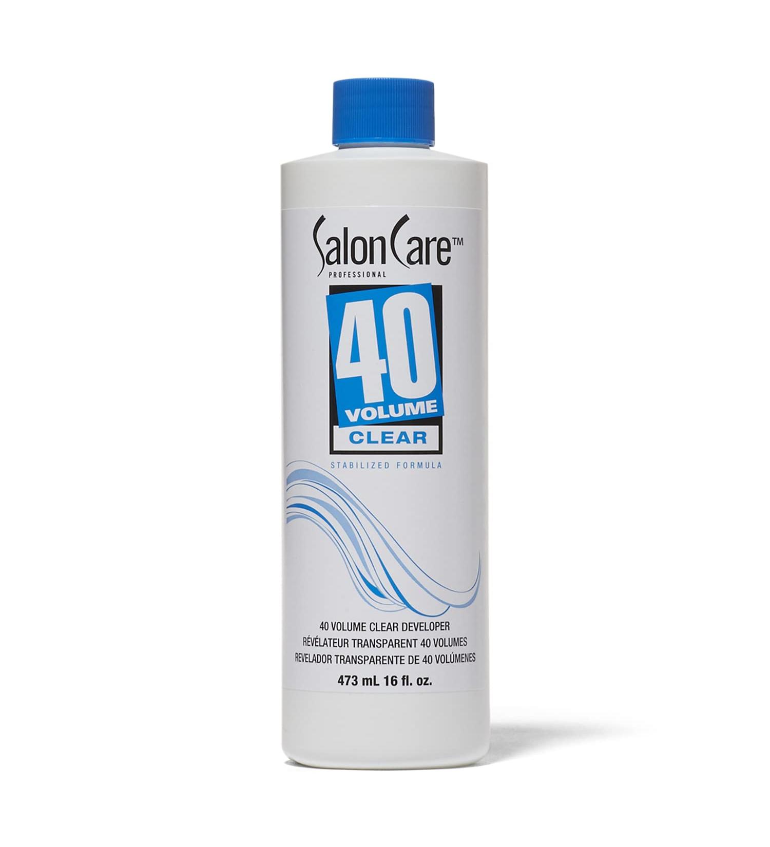 Salon Care 40 Volume Clear Developer Maximum Lift Stabilized Formula for Consistent Predictable Results Superior Gray Coverage 16 Ounce