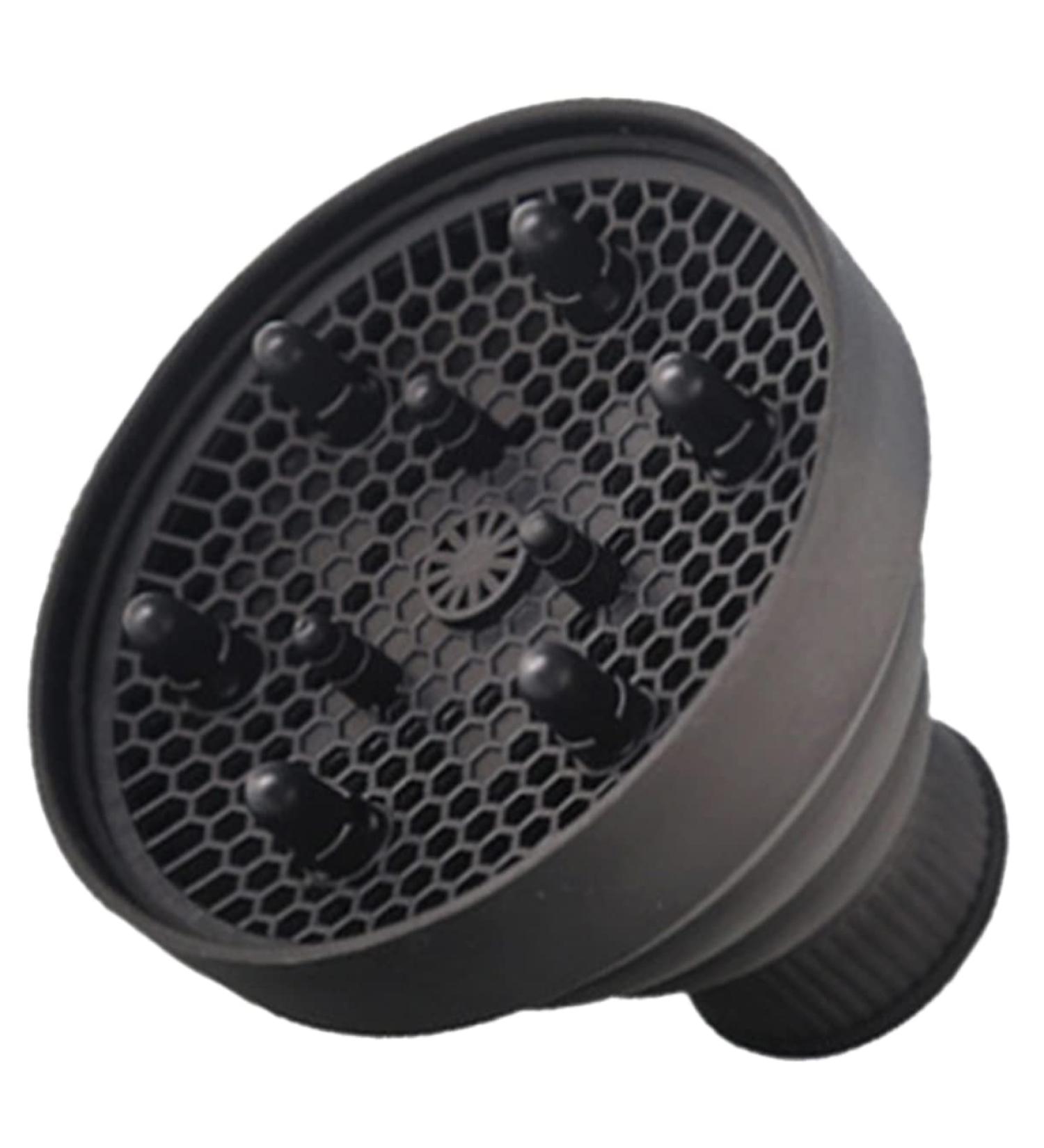 Universal Silicone Hair Dryer Diffuser | Curl Diffuser Attachment for Curly Hair | Hair Care Accessory (13.8x13.8cm Black - Buy Online on GoSupps.com
