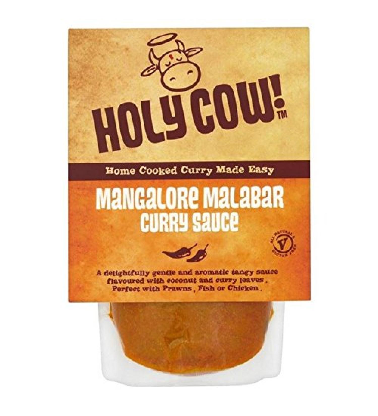 Holy Cow Mangalore Malabar Curry Sauce 250 g (Pack of 4)