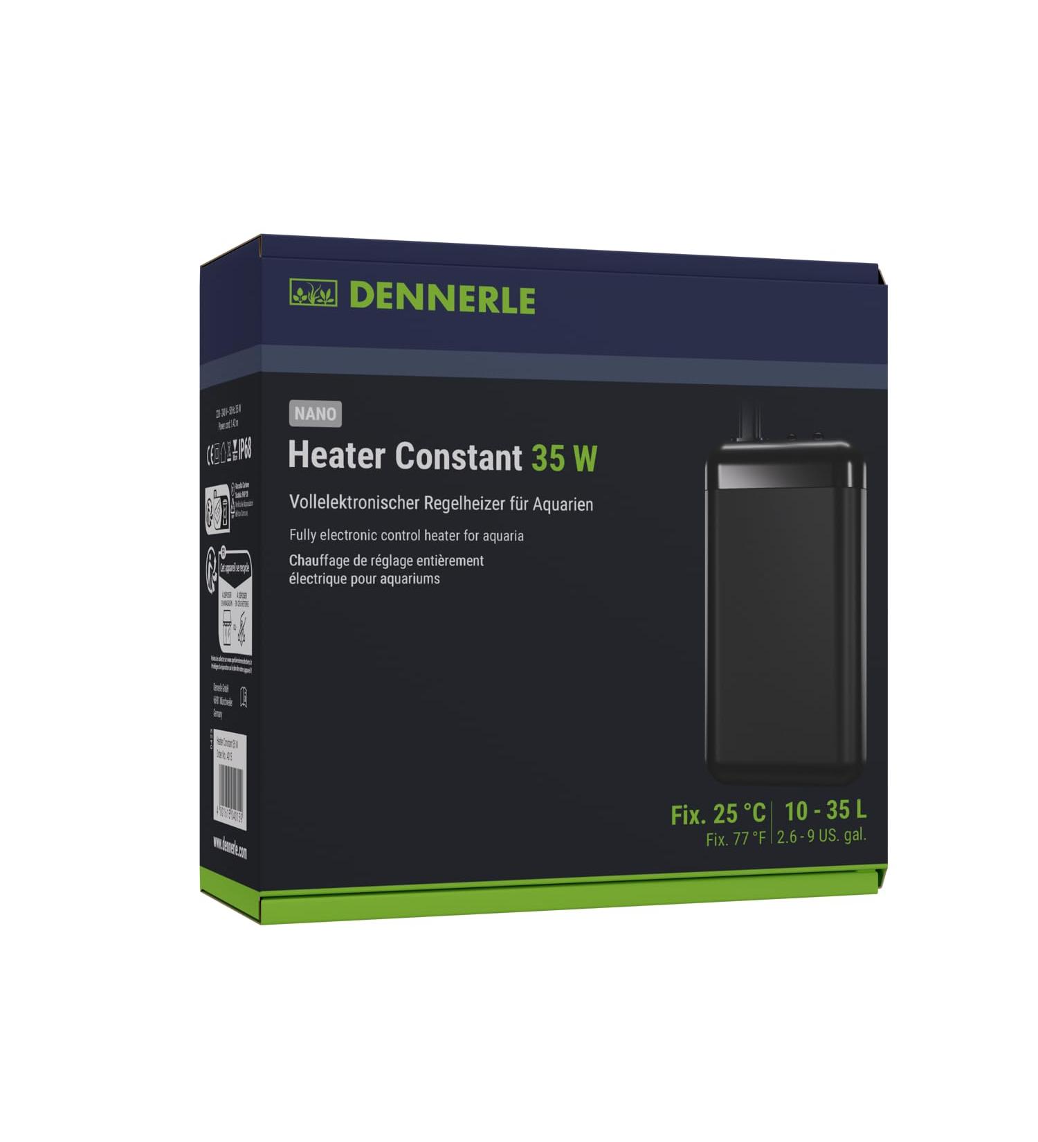 Dennerle Nano Heater 35W - Fully Electronic Aquarium Heater for 10-35L Aquariums | International Shipping - Buy Online on GoSupps.com