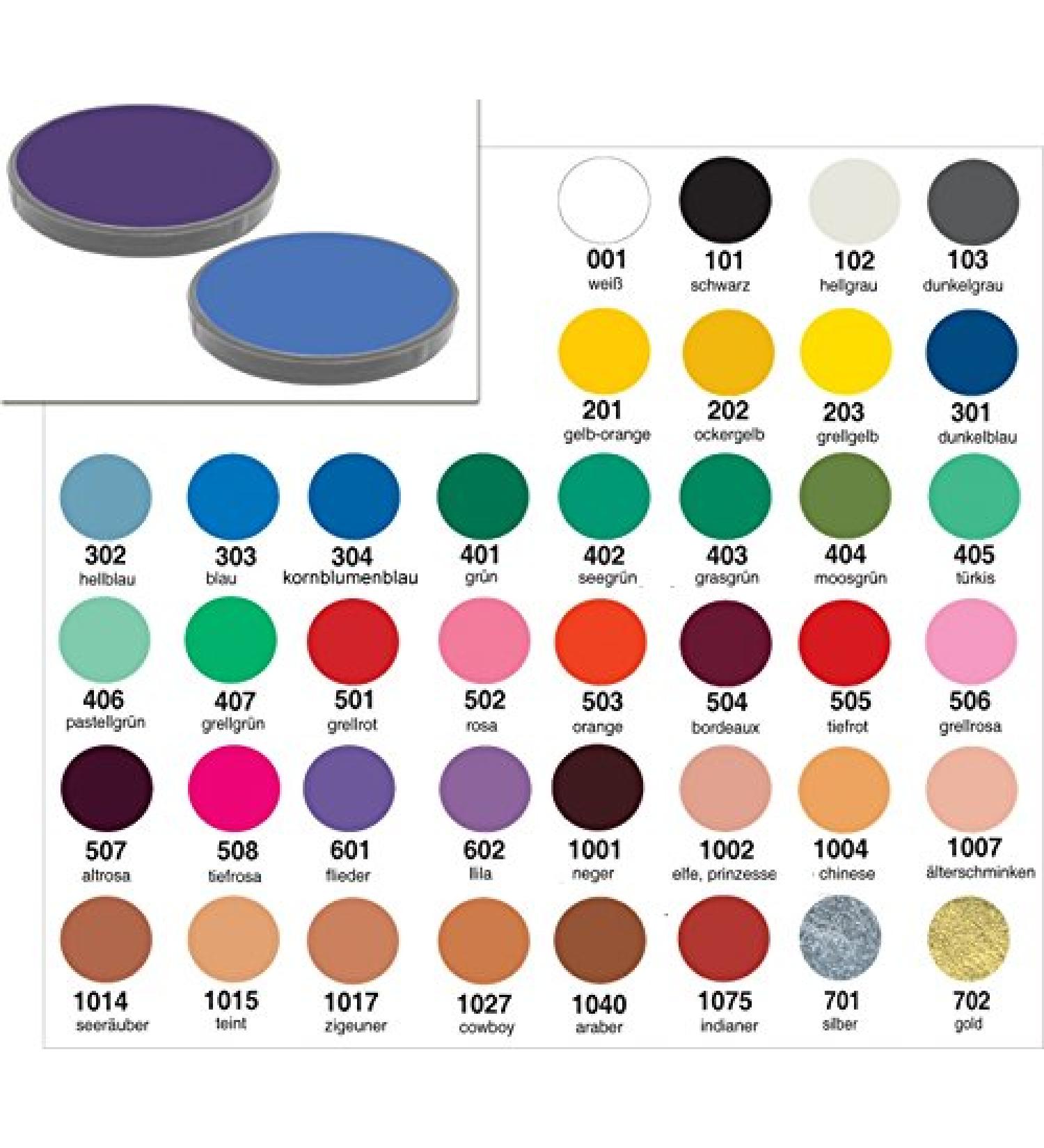 Grimas Water Make-Up (25ml 304-cornflower blue)