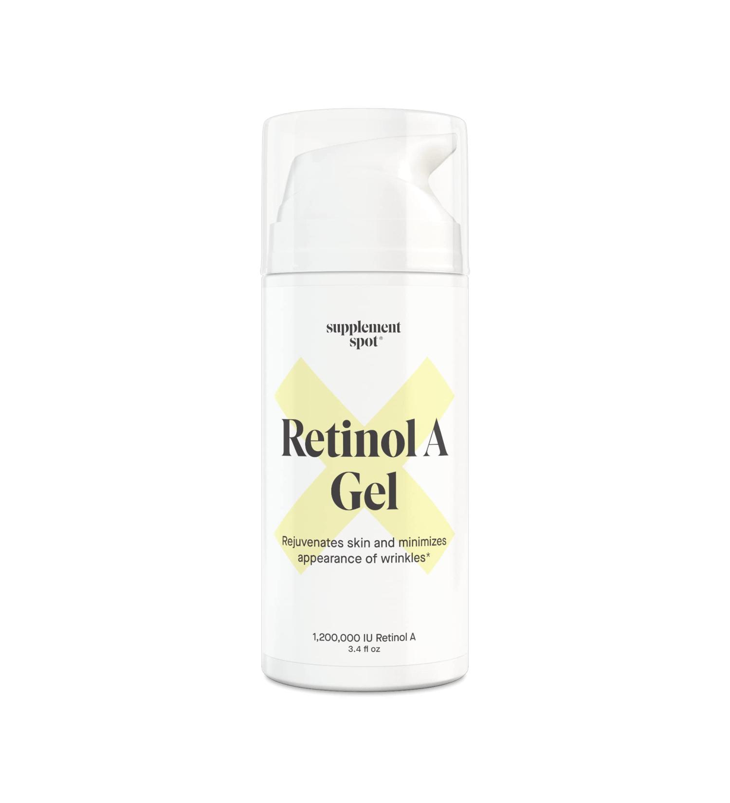Retinol-A Gel | Best Anti-Aging Moisturizer for Fine Lines & Wrinkles | Daily Vitamin A Facial Gel | Smooth Firm Youthful Skin (3.4 oz - Buy Online on GoSupps.com
