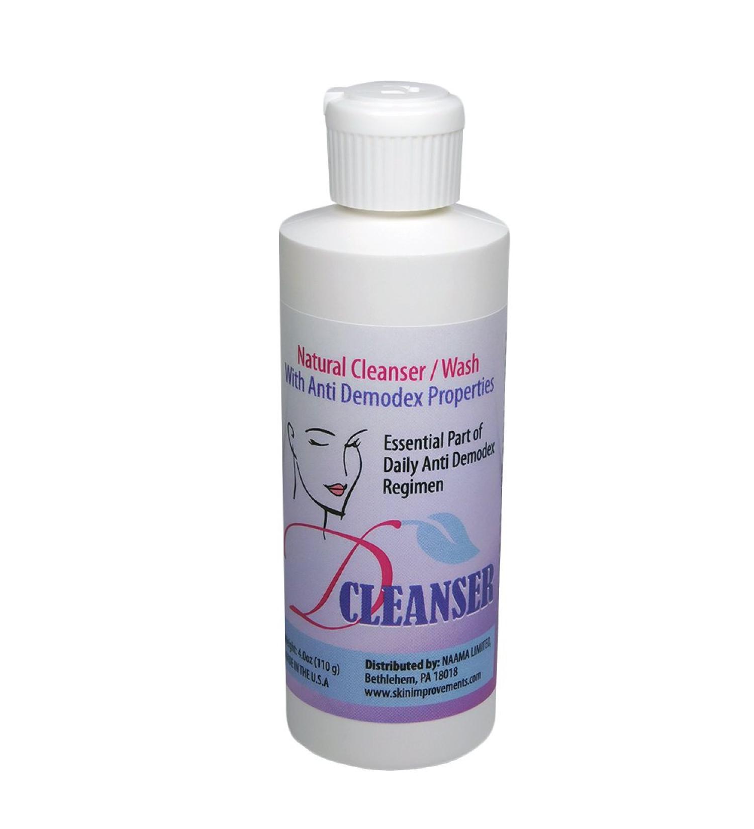 Demodex Cleansing EyeLids Lash Face Wash With Tea Tree Oil (TTO) For Humans With Itchy Flaky Eyelid Natural Solution for Demodex Mite - 4.0 oz