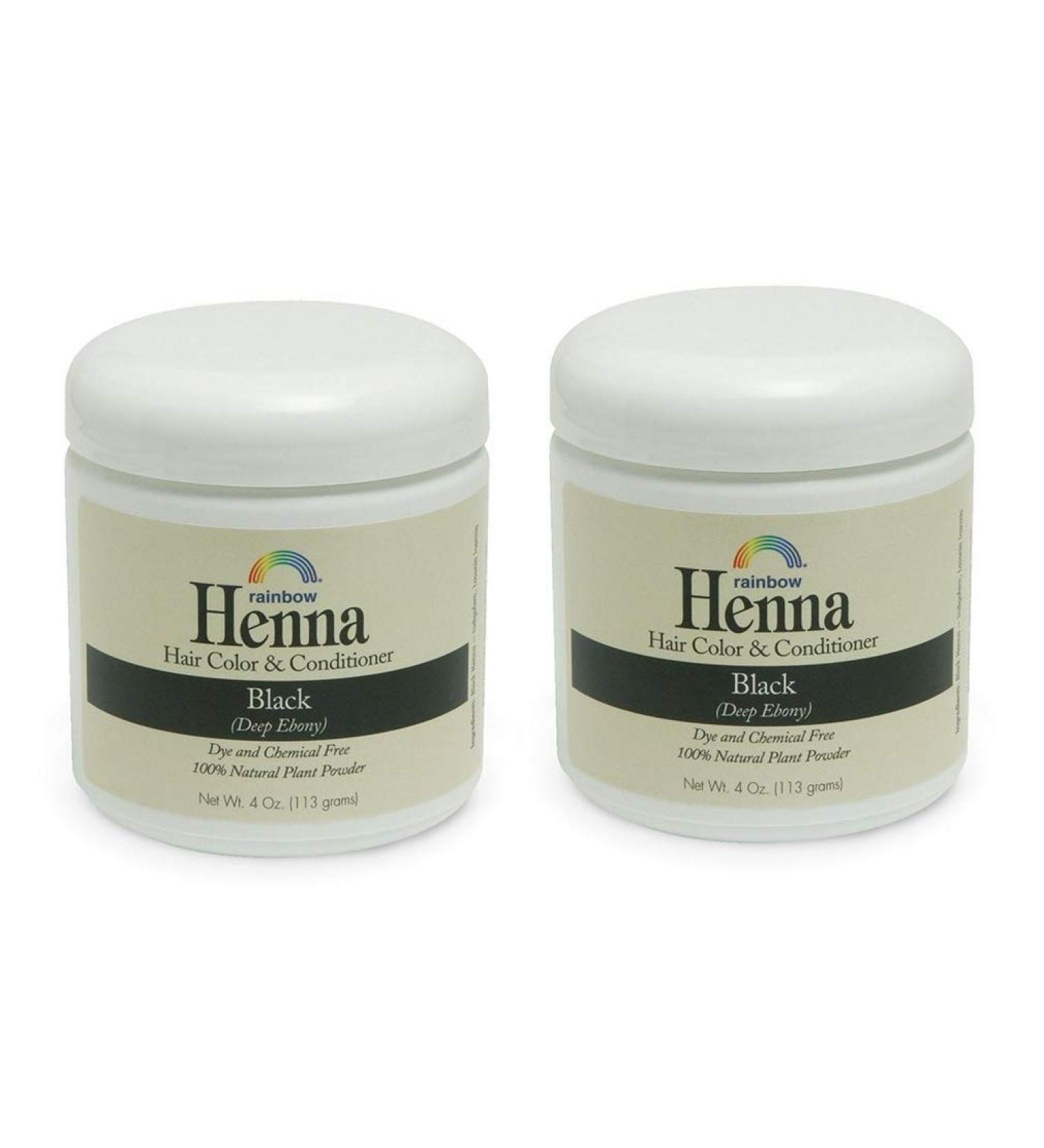 Rainbow Research Henna Persian Black 4oz - Pack of 2 | Natural Hair Color Dye - Buy Online on GoSupps.com