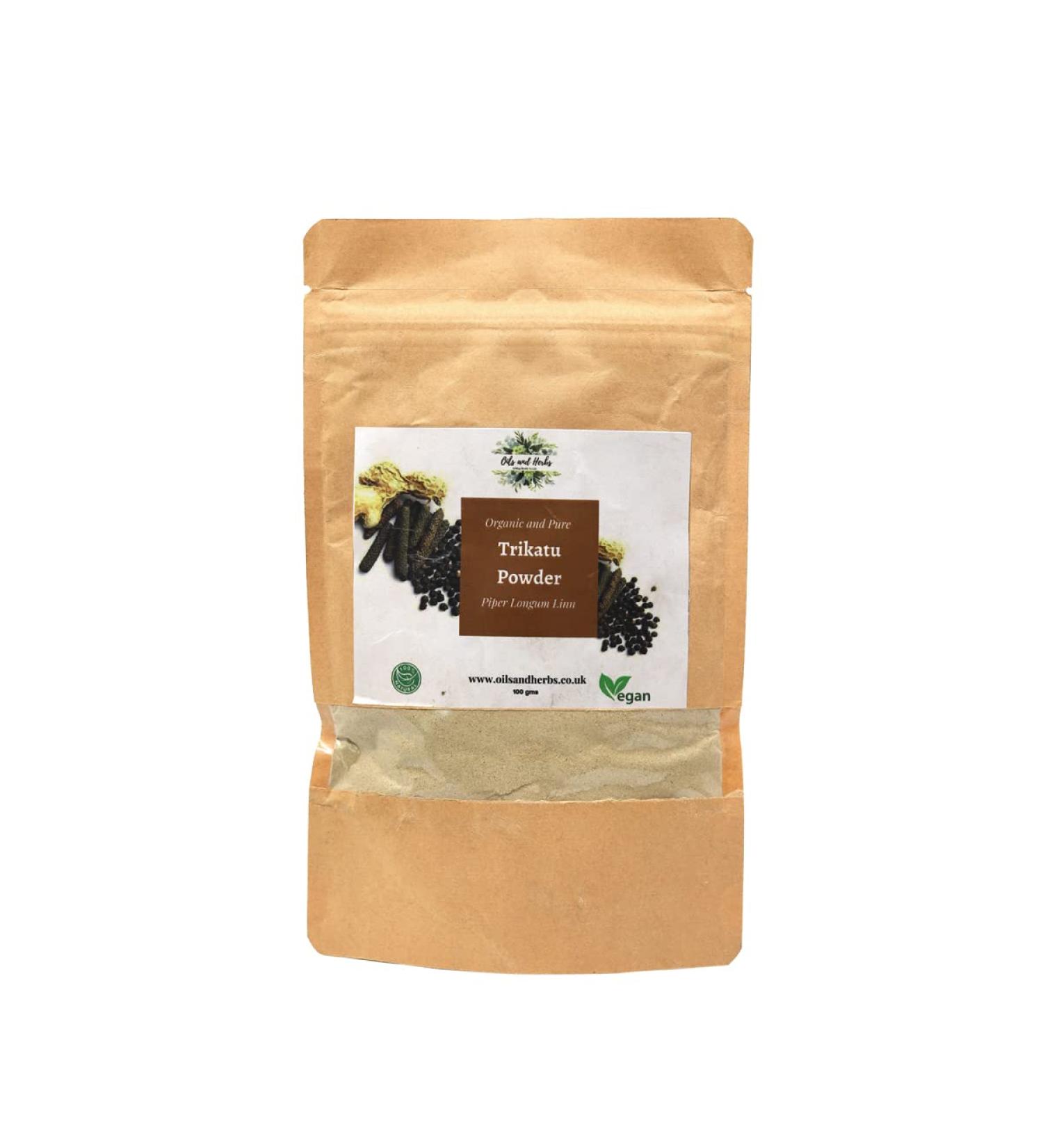 High Strength Organic Trikatu Powder - Piper Longum L -100% Pure and Natural (500)