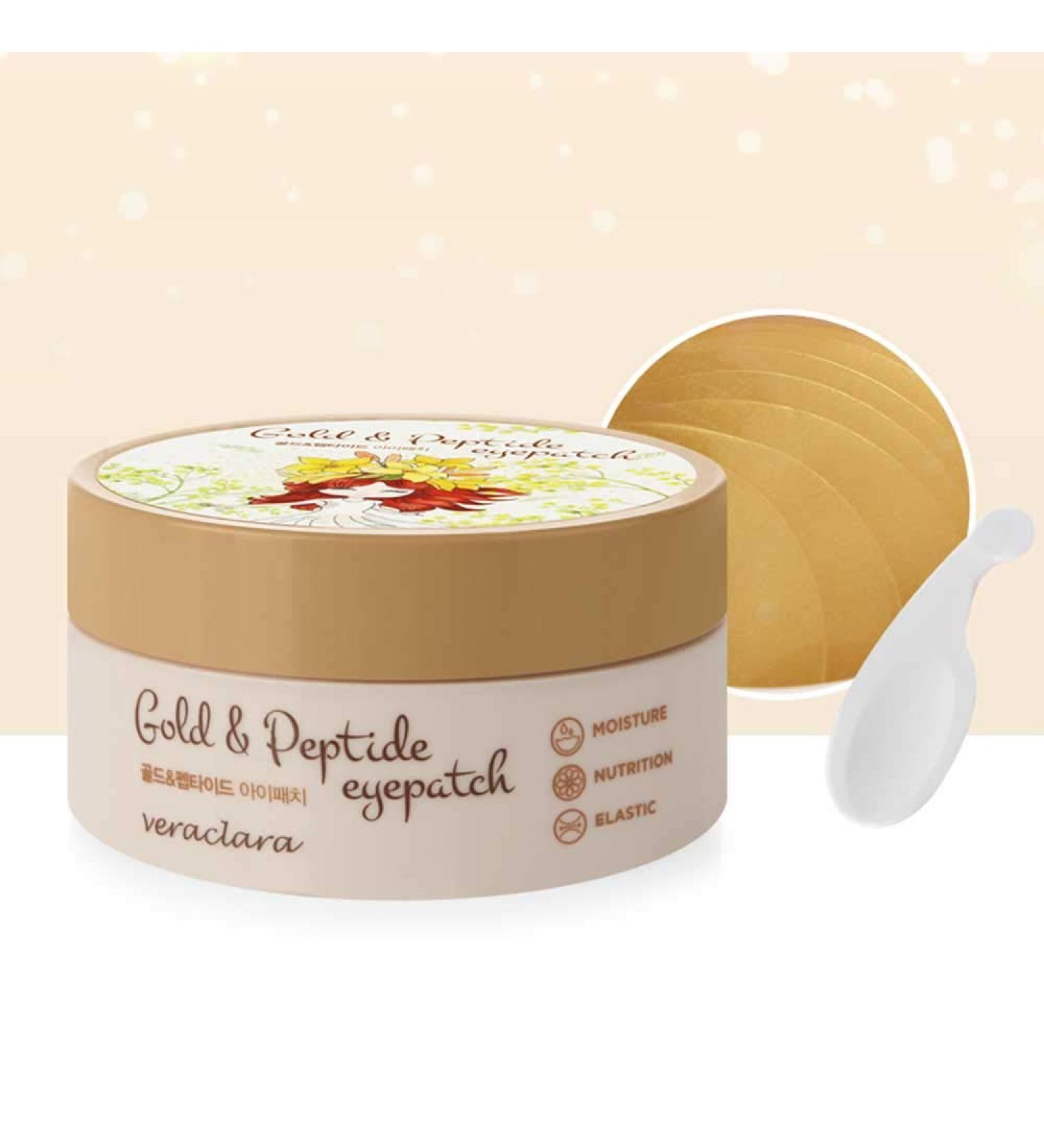 Gold & Peptide Eye Gel Patches - Moisturize, Reduce Wrinkles, & Firm Skin with Gold, Collagen - 30 Pairs - Buy Online on GoSupps.com