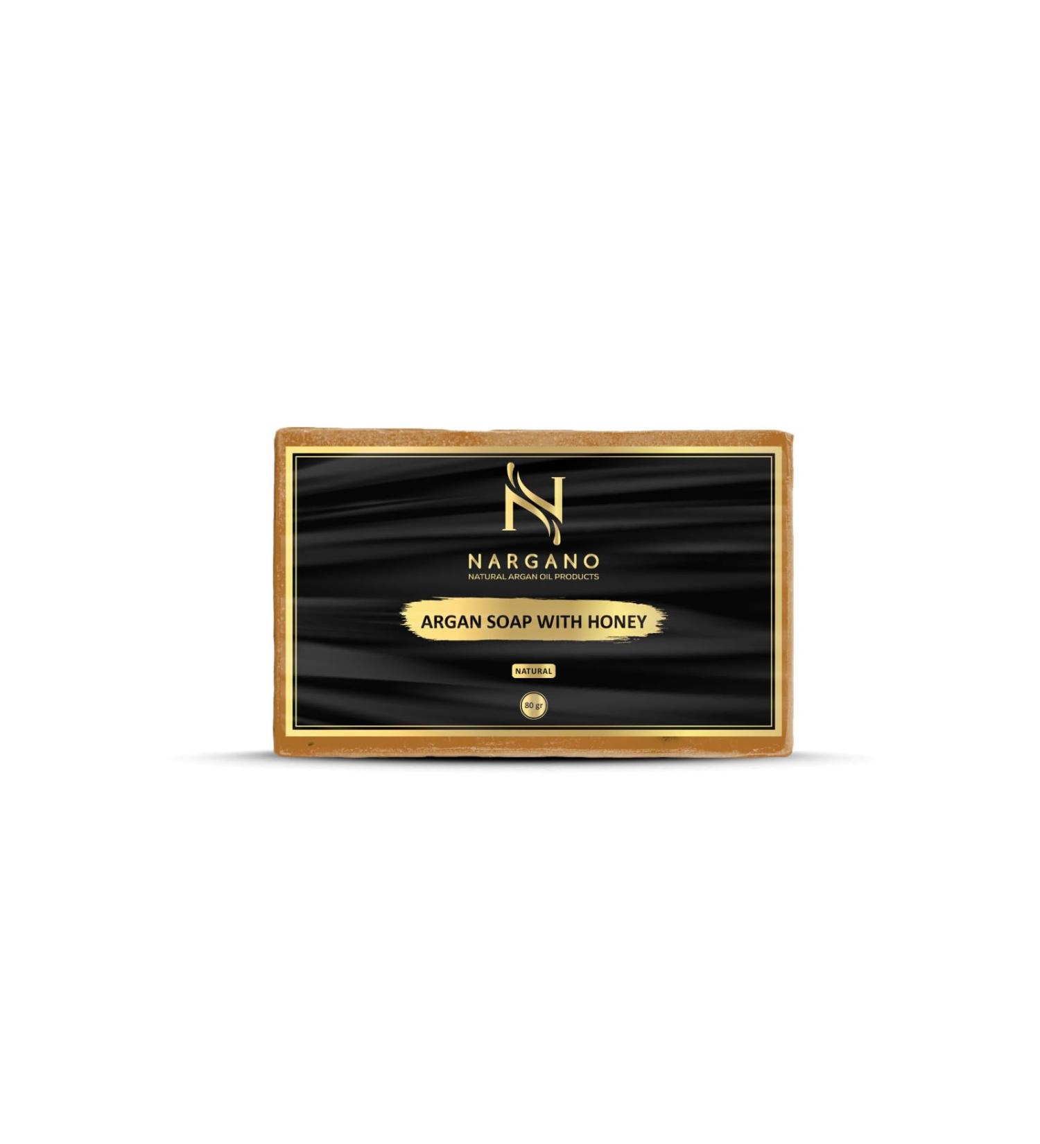 Nargano Argan Oil Soap Bar with Honey 80g Natural