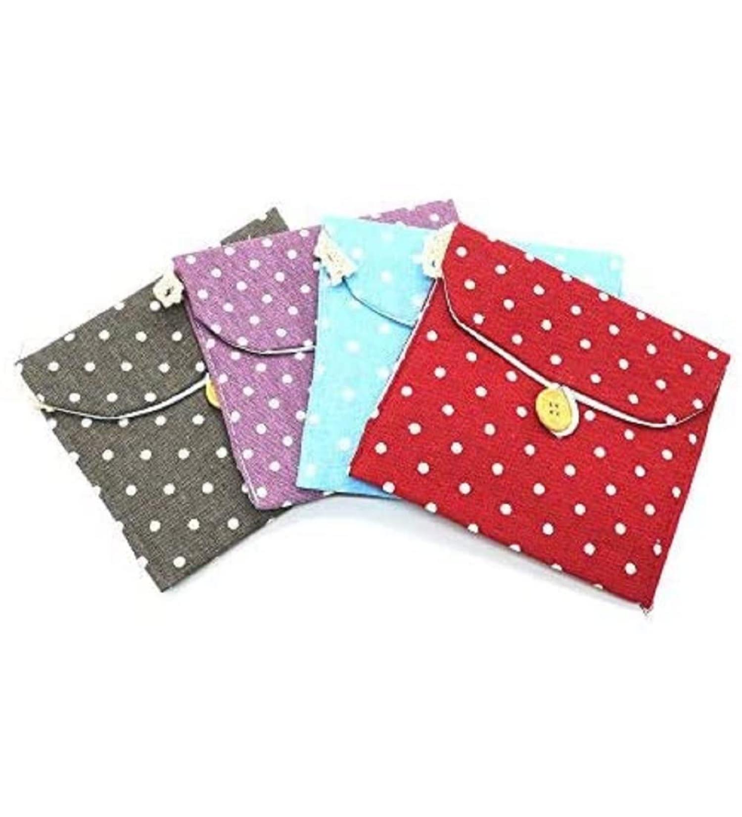 Pomeat Washable Organizer Storage Bag for Menstrual Cup, Nursing Pads, and Napkins - Set of 4 - Buy Online on GoSupps.com