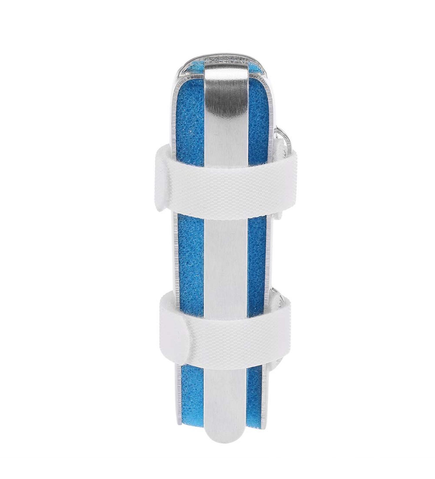 Buy Aluminum Finger Splints - 3 Sizes Hand Support Brackets for Orthopedic Recovery - L Blue White - Buy Online on GoSupps.com