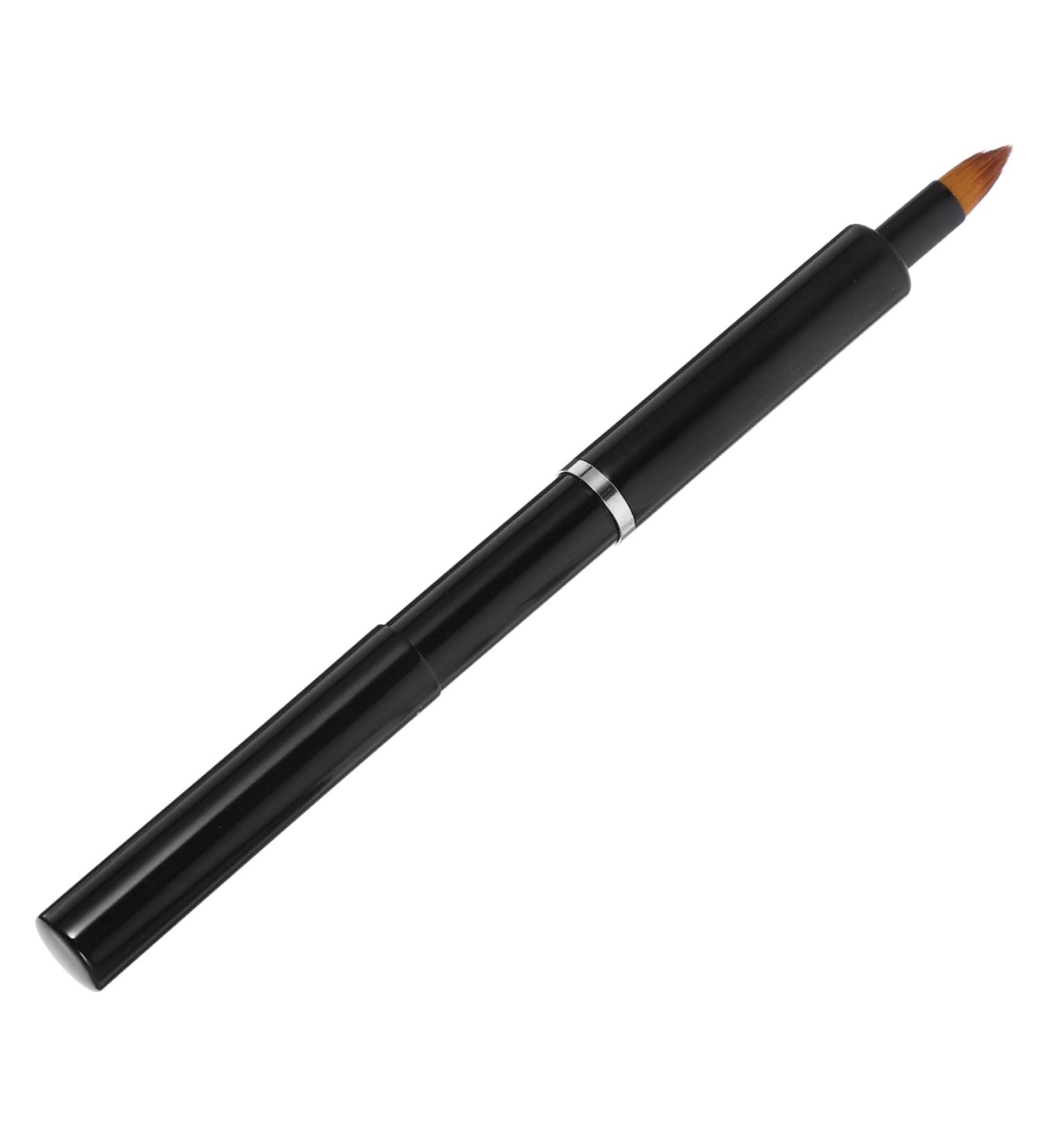 POPETPOP Portable Retractable Lip Brush Lip Applicators Lipstick Applicator Wands Cosmetics Brush Lip Makeup Lip Brush for Women Lip Brush Wand Telescopic Artificial Fiber Lip Balm 13.40X0.90X0.90CM Black - Buy Online on GoSupps.com