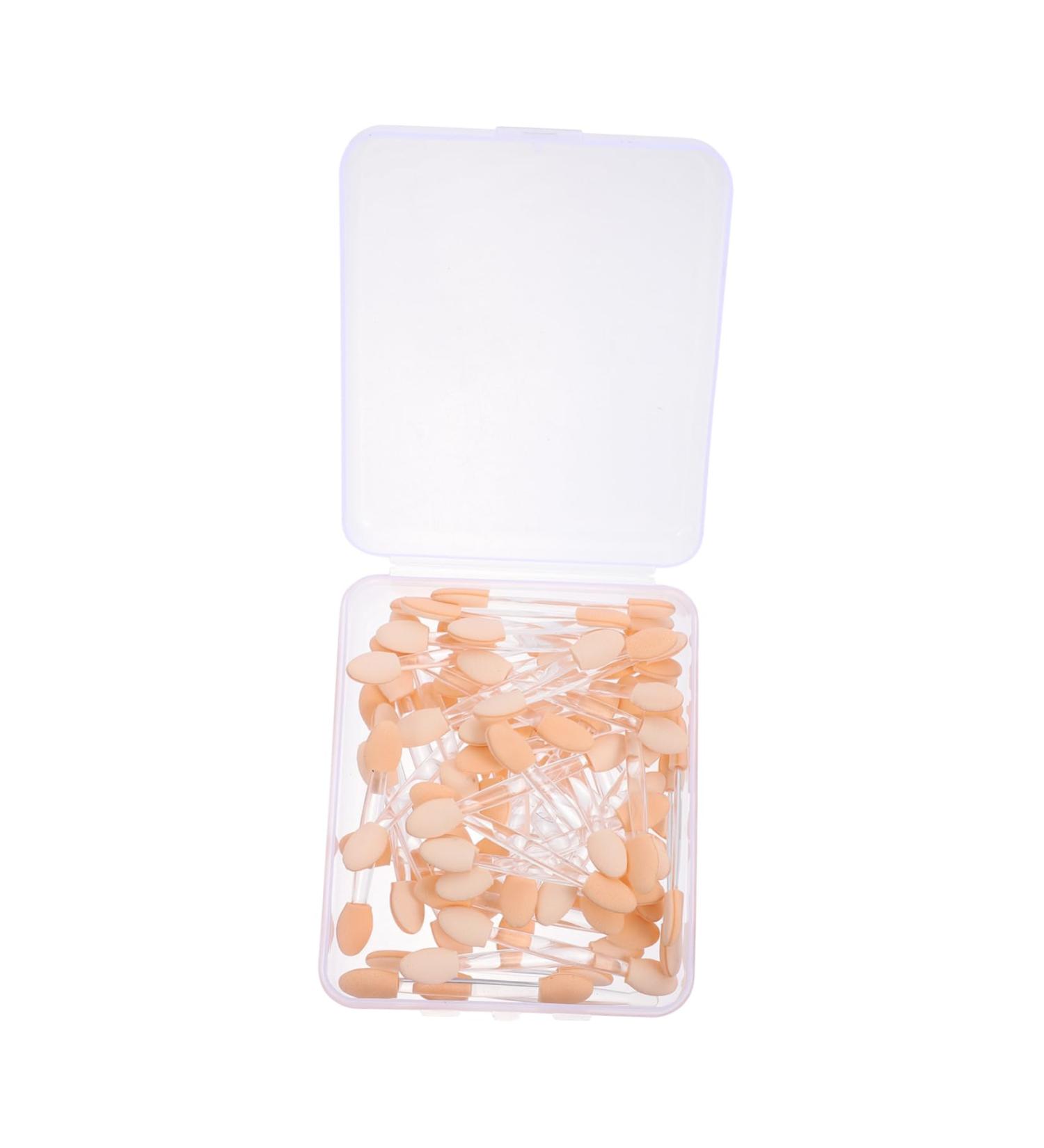 Ipetboom 50pcs Stick Plastic Makeup Latex Dual-headed Double-ended Eye Shadow Eyeshadow Disposable Supplies 6x1cm As Shown - Buy Online on GoSupps.com