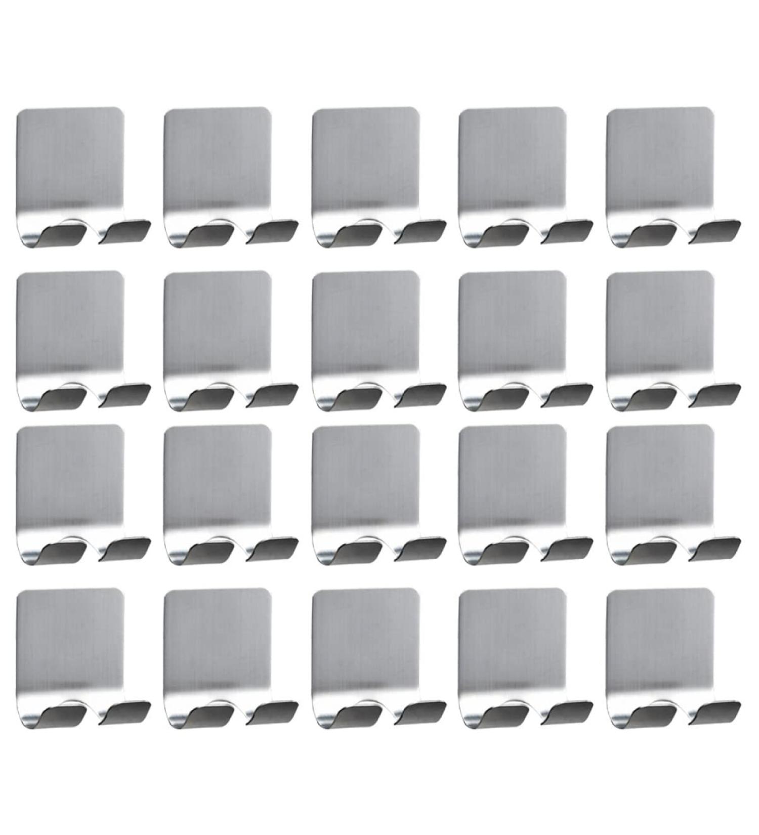 Buy Cabilock 40 pc Stainless Steel Adhesive Hooks - Strong Wall Hangers for Clothes & Accessories | Durable Aluminum Alloy & Razor Wall Stand | International Shipping Available - Buy Online on GoSupps.com