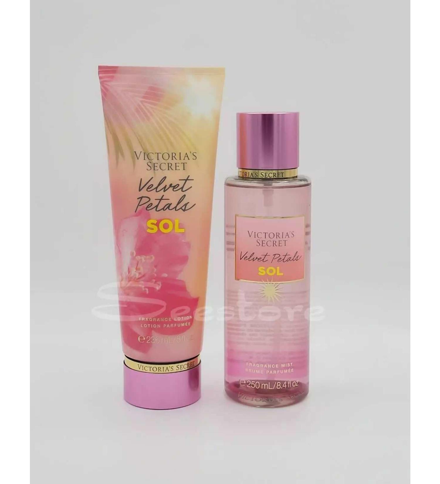 2 VS fragrance lotion 8 fl oz & perfume mist 8.4 fl oz bundle set (Velvet Petals Sol)