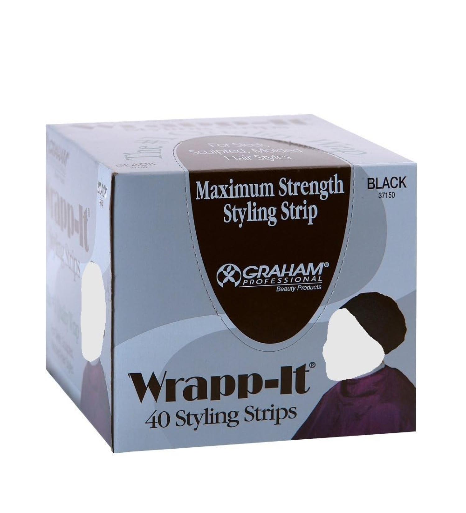 Wrapp-it Styling Strips for Natural Hair Wrap and Molded Styles by Graham Beauty