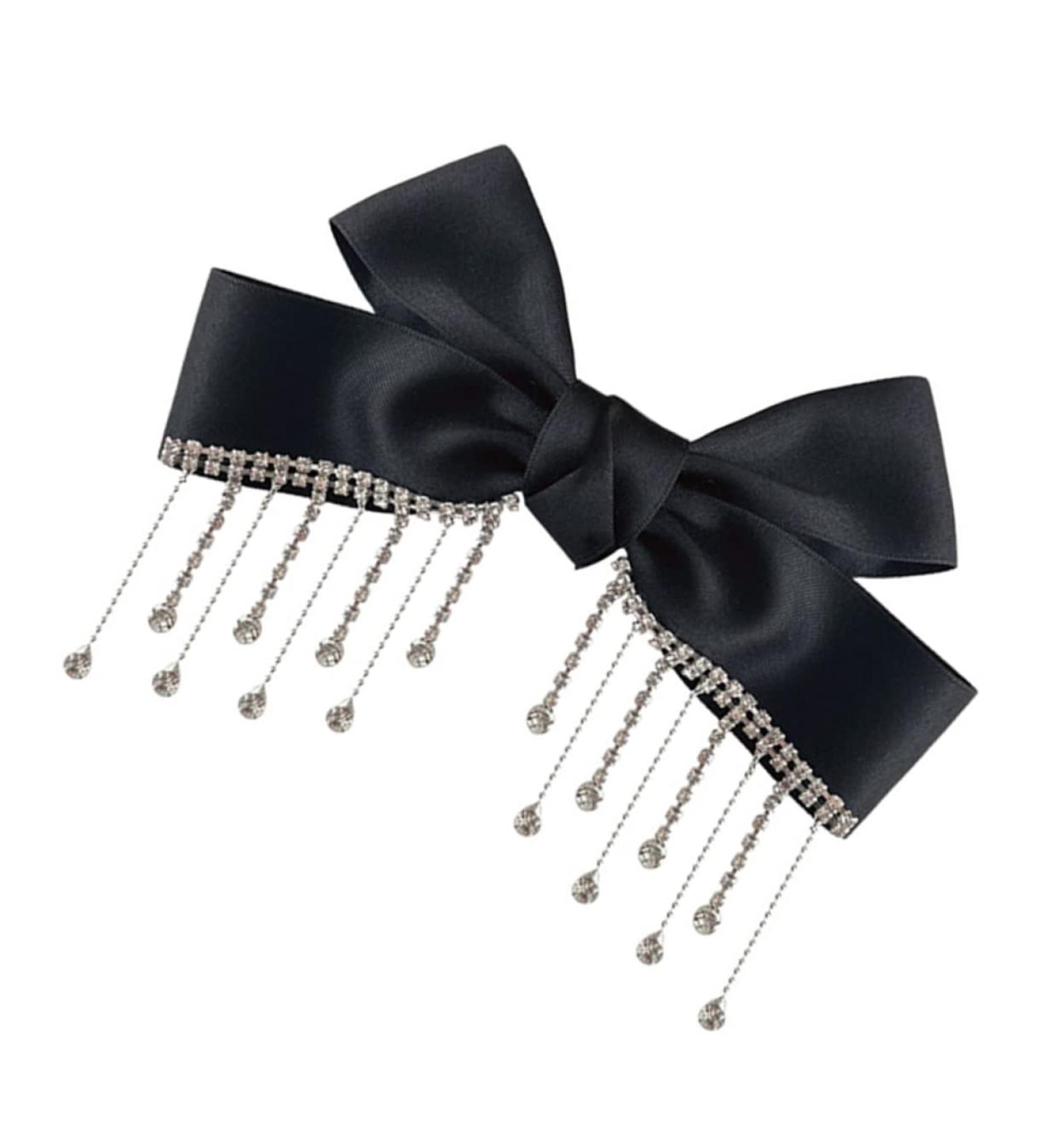 Beatifufu Bow Hairpin Rhinestone Hair Clip Hair Barrette for Women Hair Ornament Hair Bow Pin Female Hairpin Hair Bow Bow Clip Bow Hair Clip Hair Accessory Hair Clamp - Buy Online on GoSupps.com