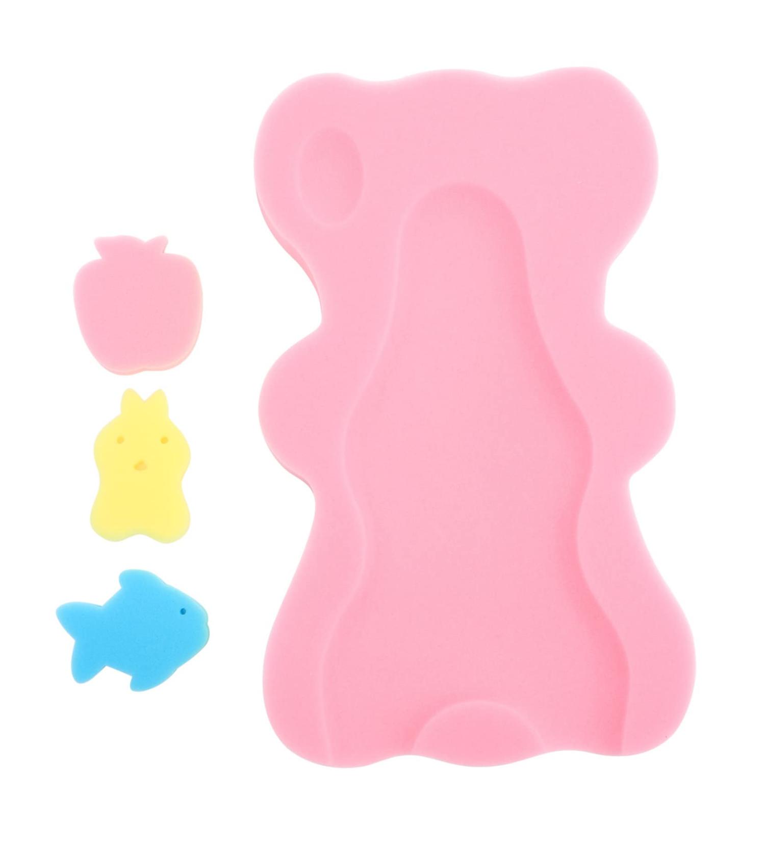 Didiseaon 1 Set Bath Sponge Pad Nonslip Bath Mat Mat Bath Sponge for Sponge Cushion Bath Pad Bath Sponges for Pink Body Wash Pp Newborn Take a Bath - Buy Online on GoSupps.com