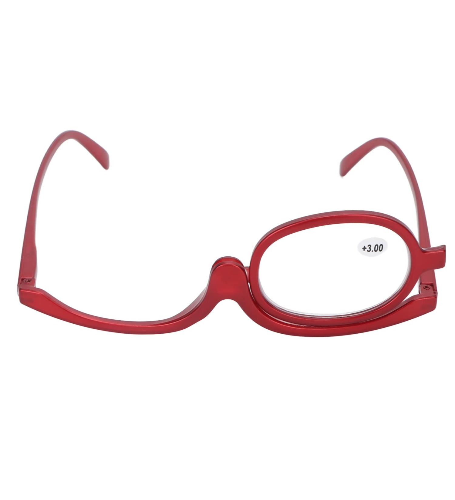 Jiawu Magnifying Makeup Glasses for Women - Flip Up Eye Makeup Tool (+3.00) | Essential Magnifying Glasses for Flawless Makeup Application - Buy Online on GoSupps.com