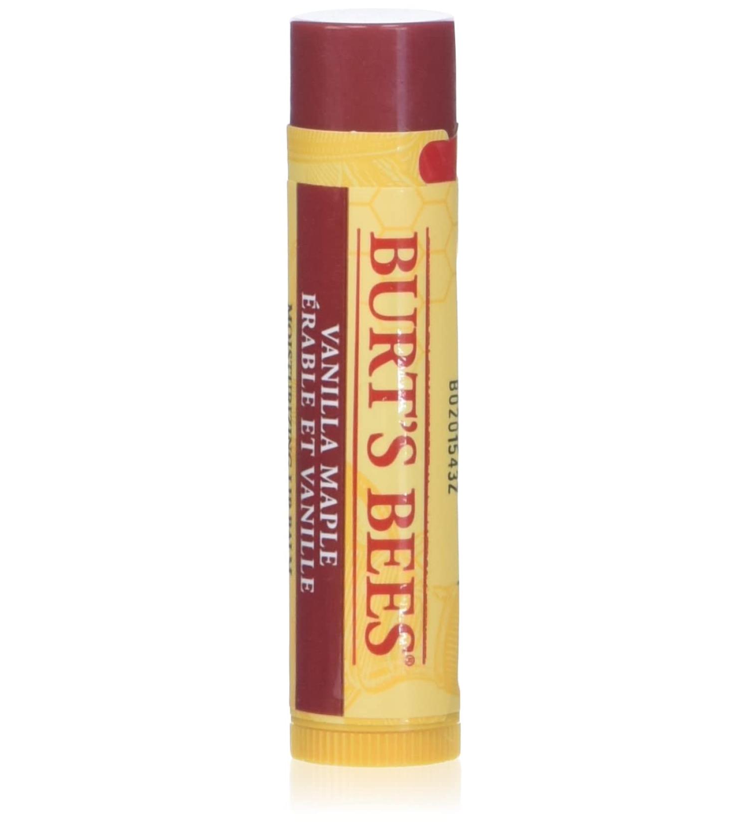Burt's Bees Vanilla Maple Lip Balm 4.25g - 100% Natural Moisturising Formula - Buy Online on GoSupps.com