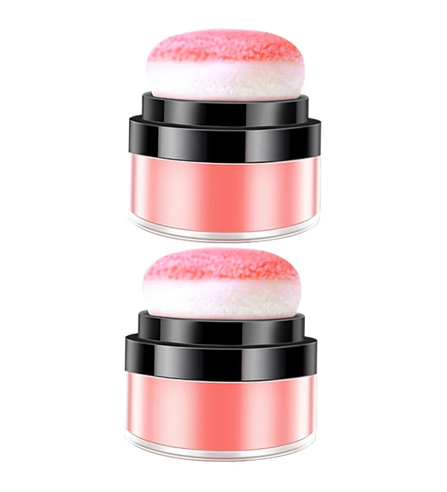 PLAFOPE 2pcs Oil Control Cushion Blush Matte Blush Pink Makeup Pink Blush Blusa Blush Pink Rosy Plastic - Buy Online on GoSupps.com