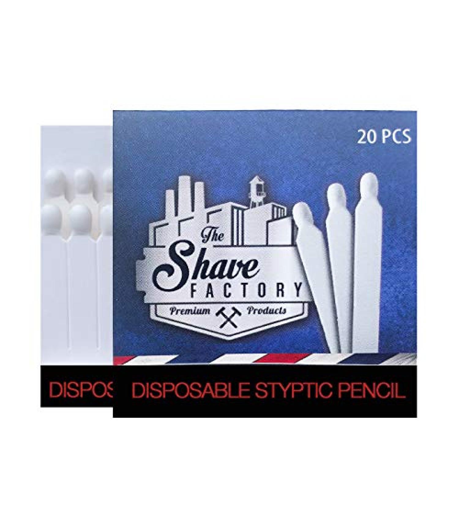 Shaving Factory Disposable Styptic Pencil, 20 Count, 24 Pack