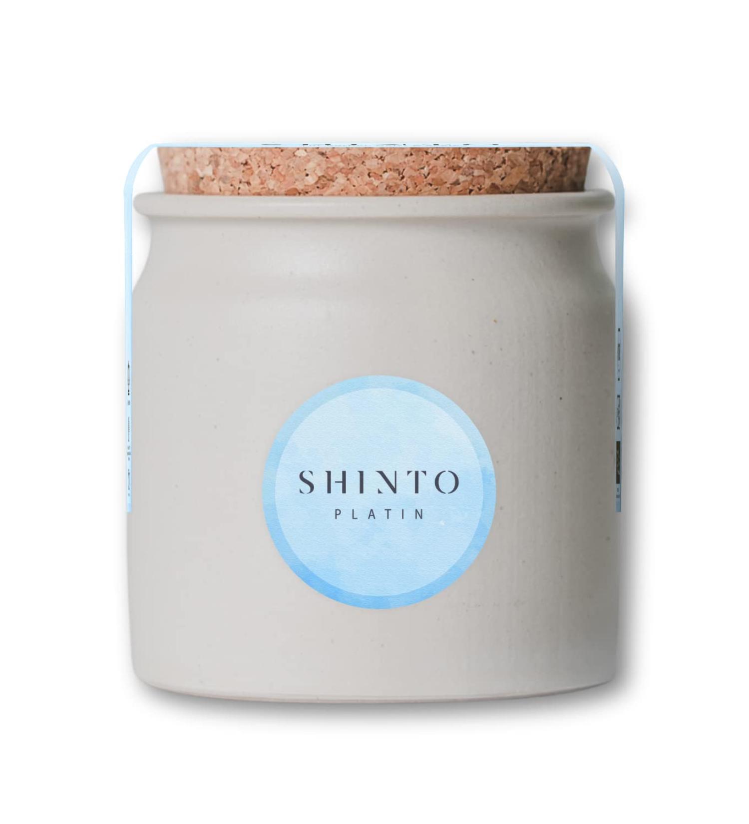 Shinto Bio Matcha tea Platin Ceremonial green tea powder shade & handpicked Direct import from Uji Japan reusable clay vessel 30g - Buy Online on GoSupps.com