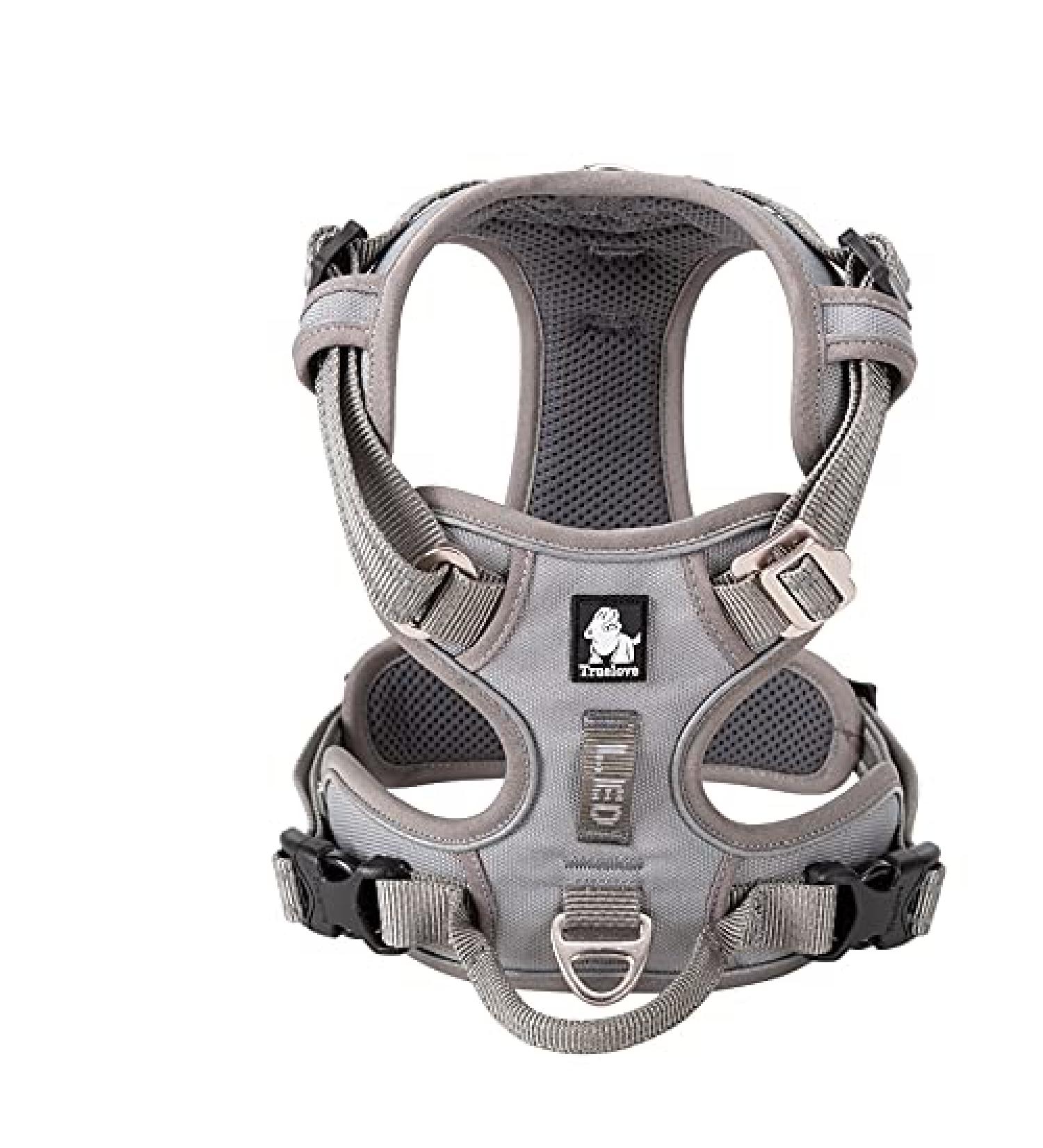 Truelove No Pull Dog Harness - Reflective Adjustable Soft Padded Vest with Handle | TLH56512 m Gray - Ideal for All Breeds - Buy Online on GoSupps.com