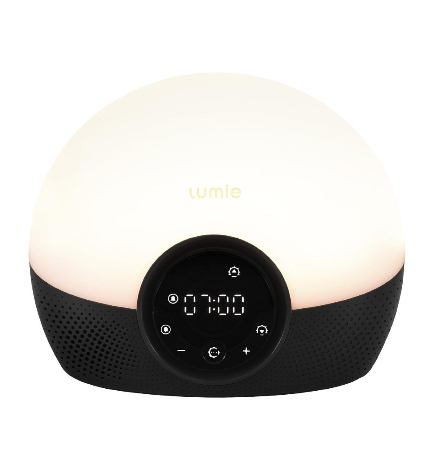 Lumie Bodyclock Glow 150 - Light Alarm Clock with 9 Sounds & Sunset Function | Sleep Aid & Wake Up Light in Black - International Shipping Available - Buy Online on GoSupps.com