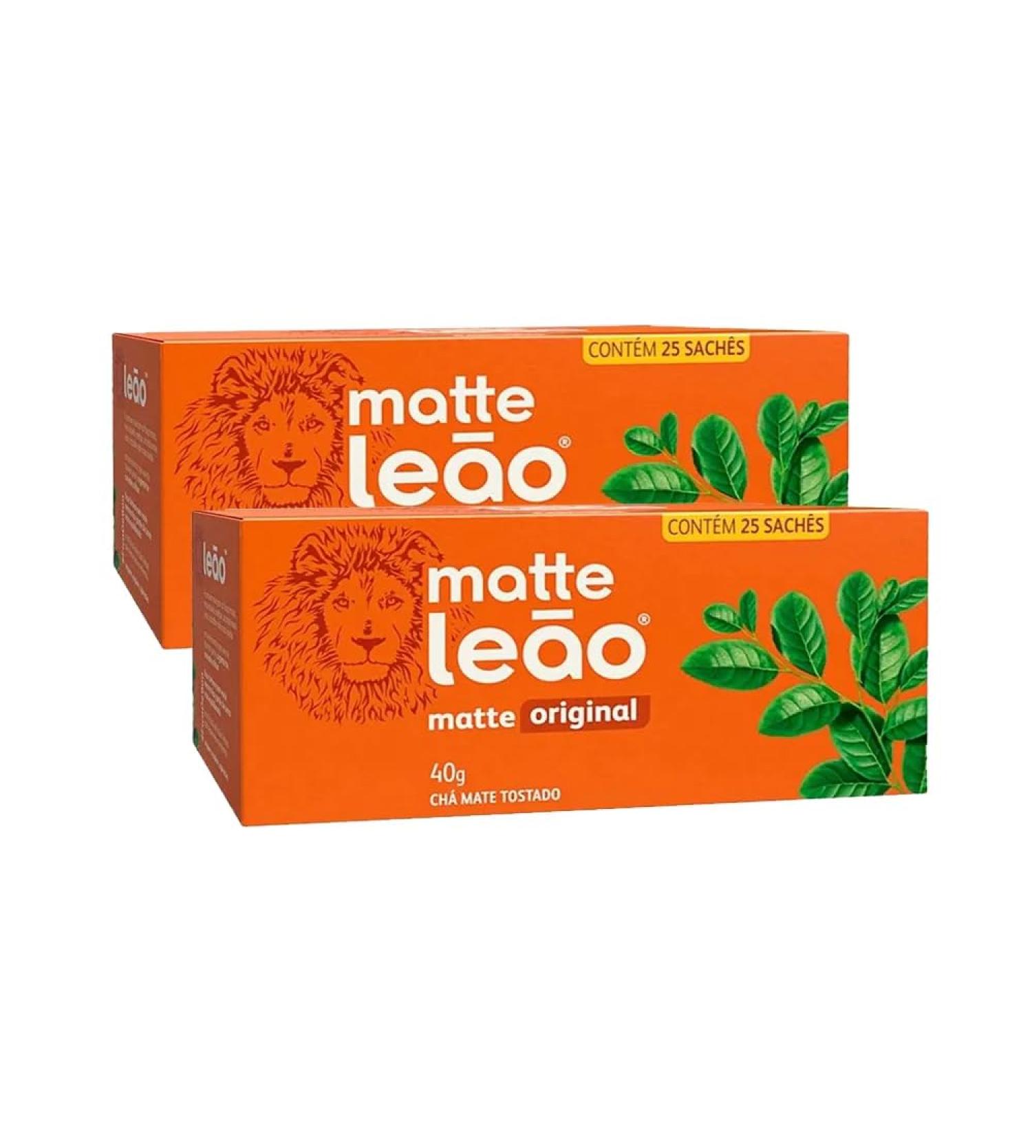 Pack Chá Matte Leão Tostado – 2 x 25 Saquinhos (40 g)
