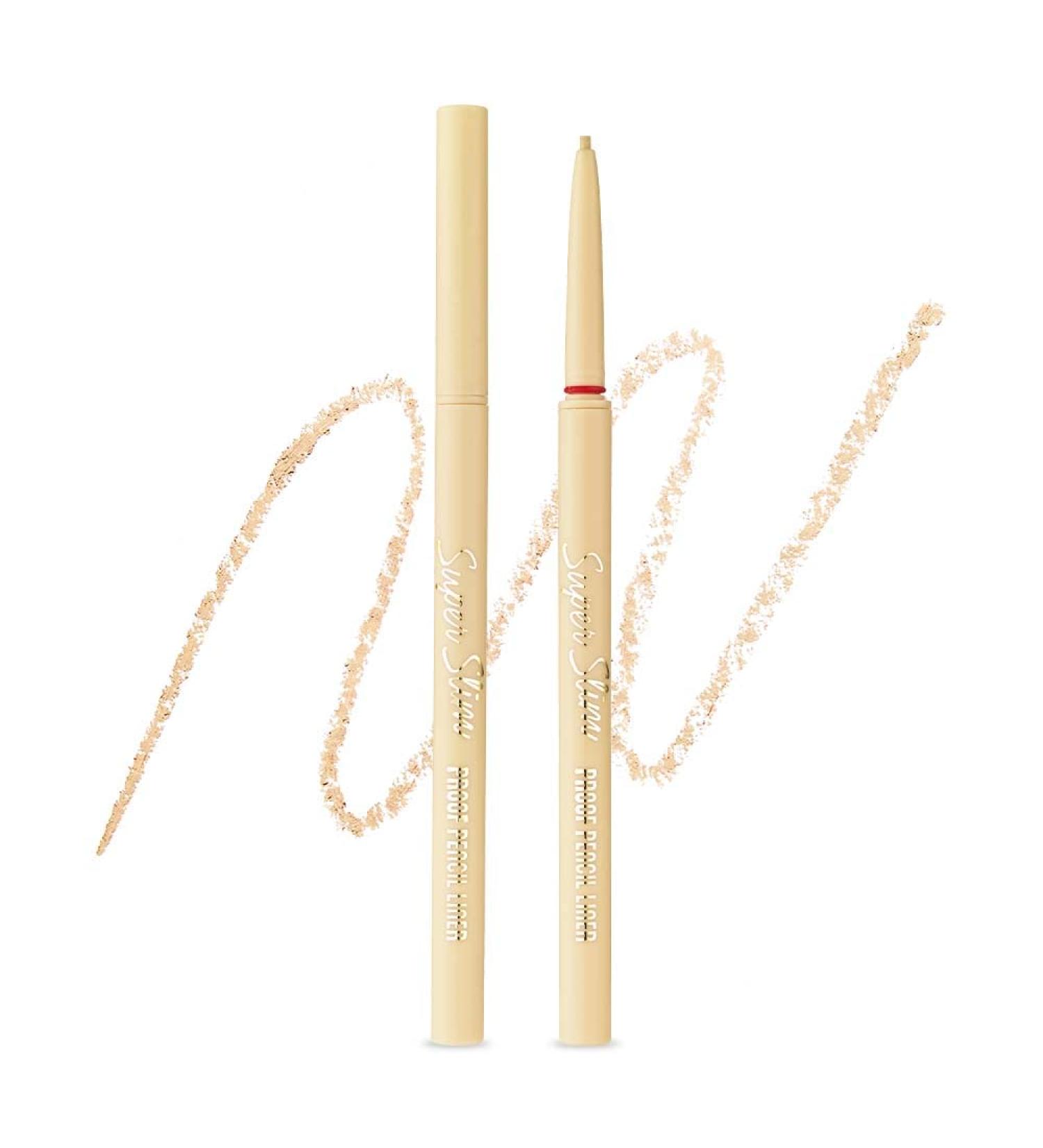ETUDE Super Slim Proof Pencil Liner (03 Beige) | Long-Lasting Waterproof Eyeliner for Precise Eye Makeup - 03 Beige_21AD - Buy Online on GoSupps.com