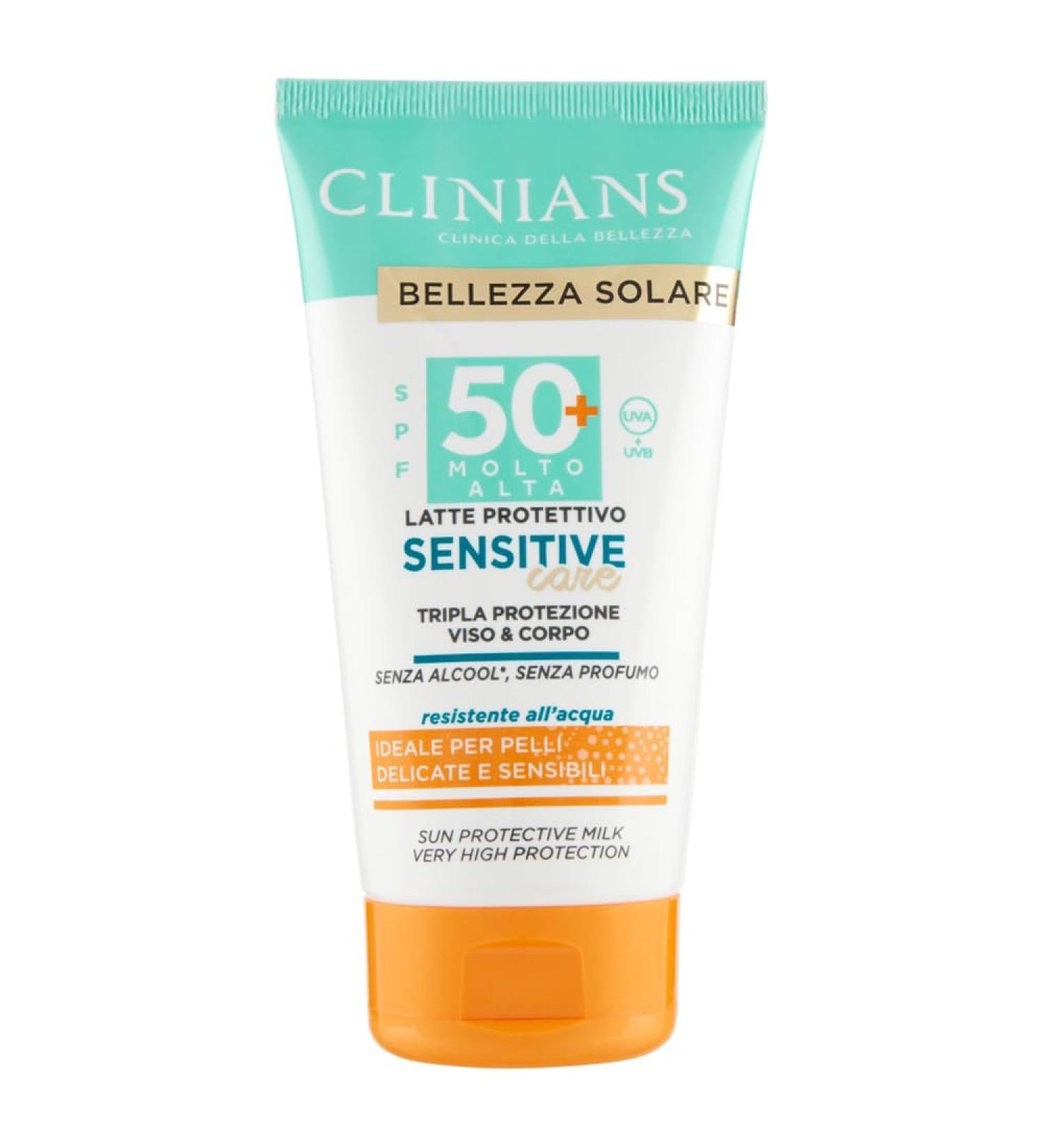  CLINIANS Sensitive Care Triple Action Protective Milk SPF 50 150 ml - Buy Online on GoSupps.com