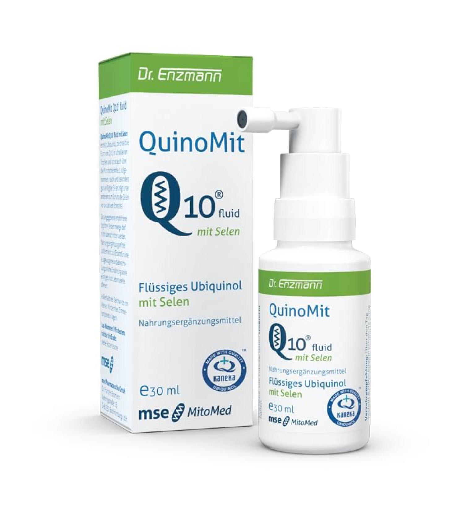 QuinoMit Q10 Fluid with Selenium Advanced Mitochondrial Support for Energy & Cell Protection | International Shipping - Buy Online on GoSupps.com