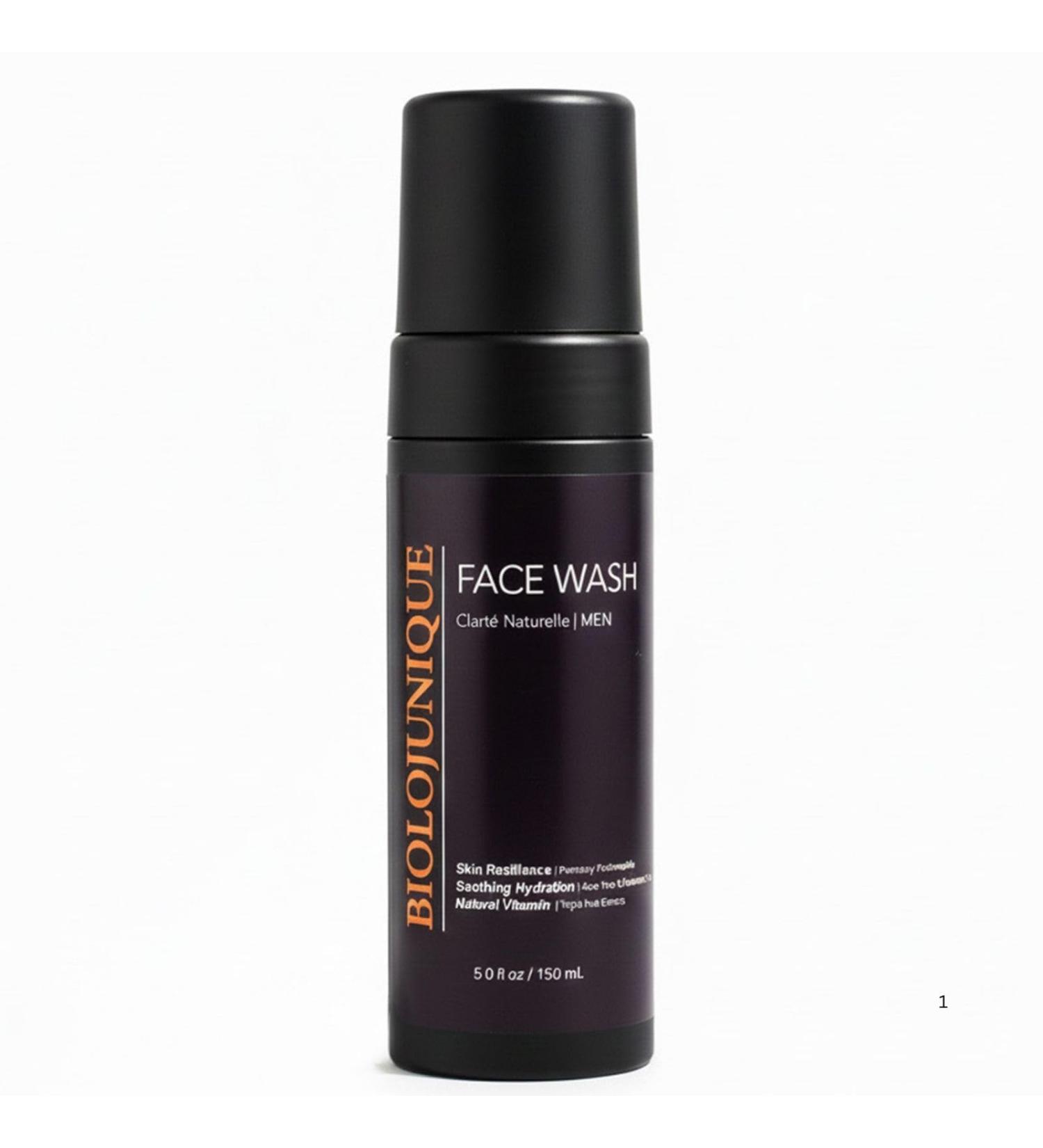 BIOLOJUNIQUE Men s Face Wash: Instant Foaming Facial Cleanser for Mature Skin. K-Beauty Formula with Botanical Elements for Dry Skin. Hydrating & Anti-Aging Peptides + Ceramides. 5.07 fl oz (150ml). - Buy Online on GoSupps.com