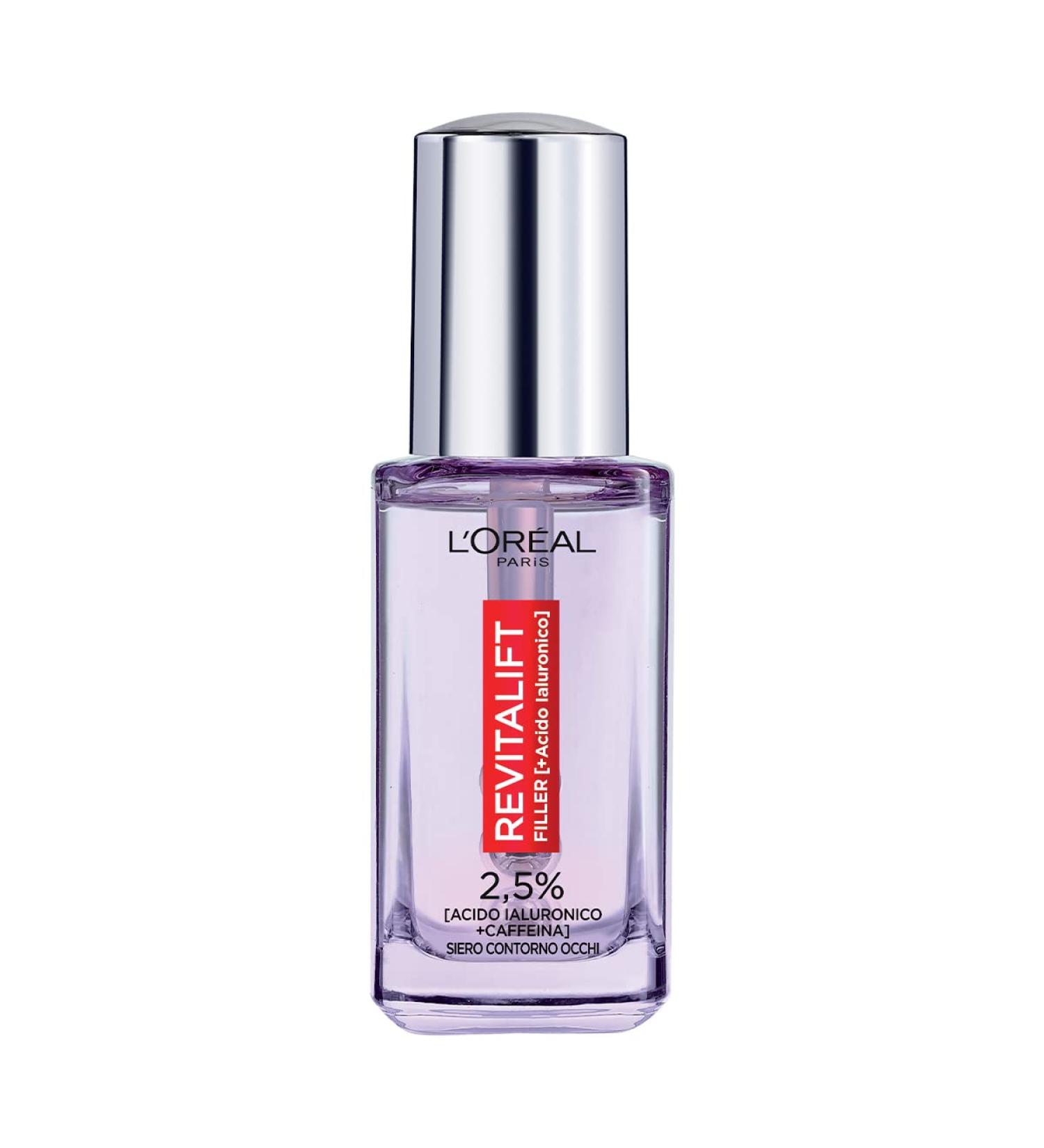 L'Or al Paris Revitalift Filler eye contour serum with 2.5% hyaluronic acid + caffeine with triple roller 20 ml