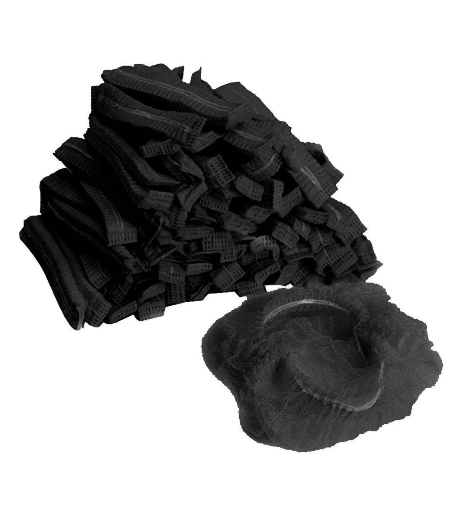 F Fityle 100pcs Disposable Beret Caps - Fleece Head Caps for Hygiene & Cosmetics in Black - Buy Online on GoSupps.com