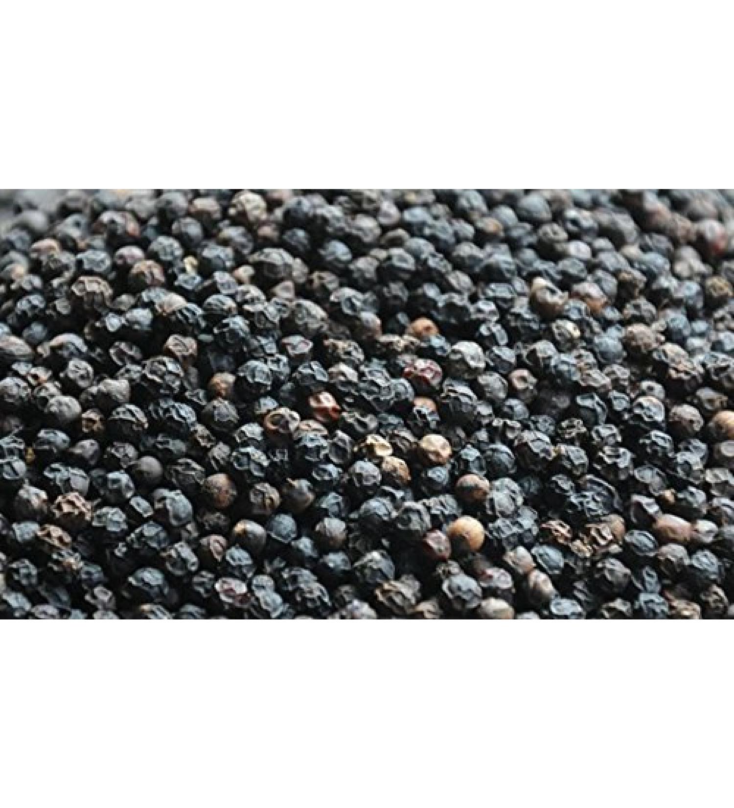 Thimble's 200g - Organic whole black peppercorns - Kali Mirch - For cooking herbs spices and spices