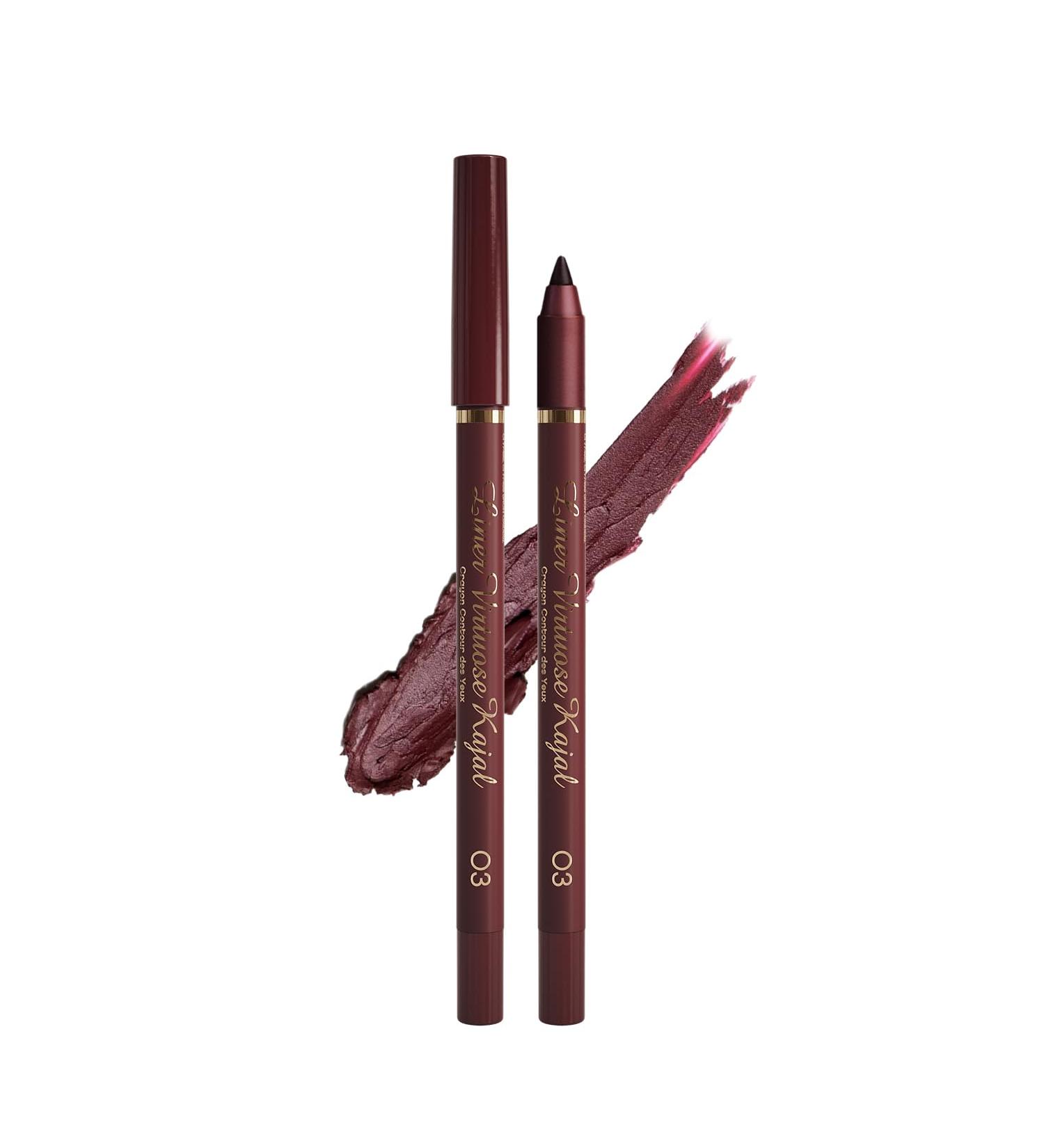 Vivienne Sabo Long Lasting Gel-Kajal Virtuose in Bordo - International Shipping Available | Shop Now! - Buy Online on GoSupps.com