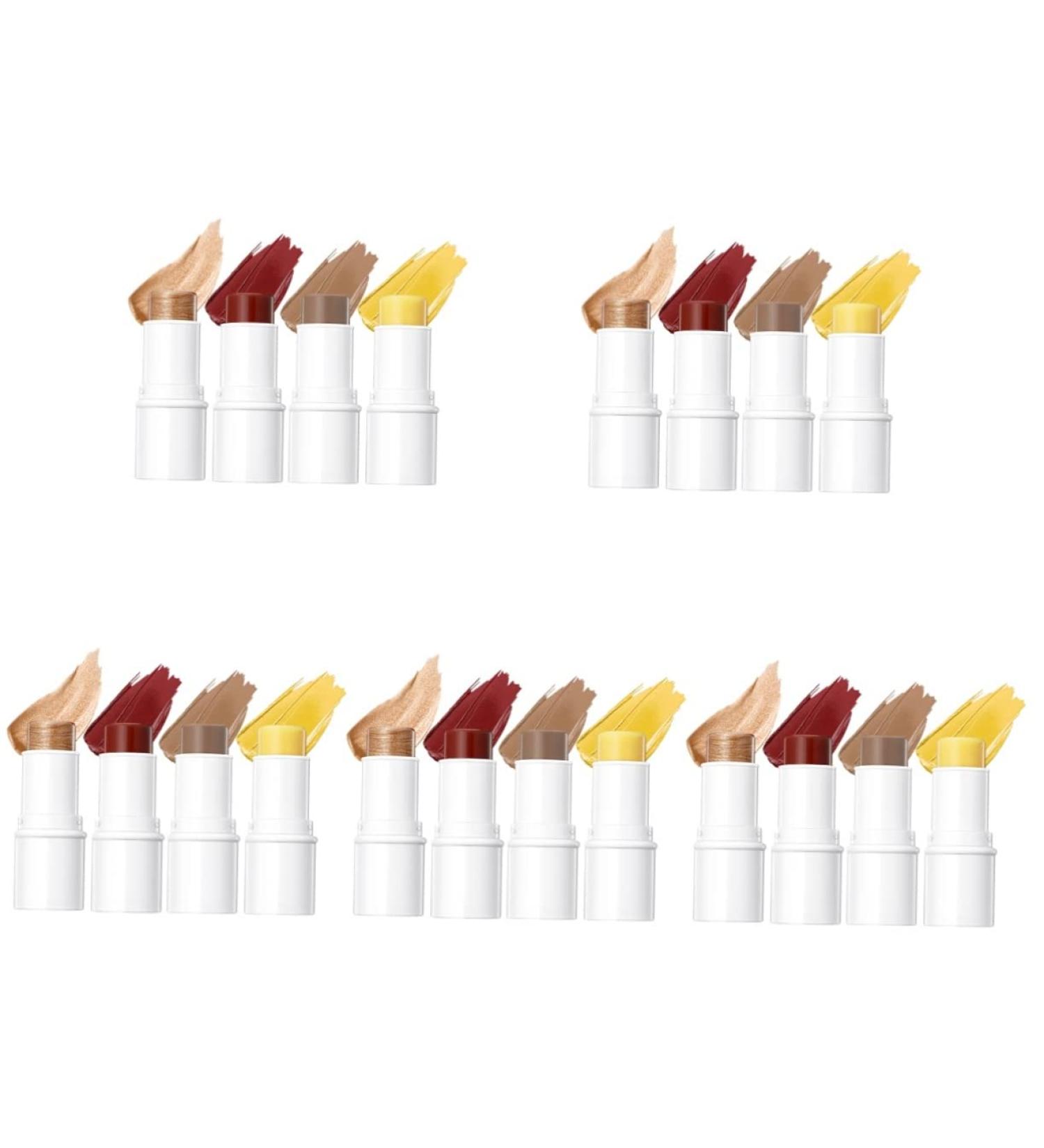 Healvian 5 Sets Contour Stick Cream Blush Stick Facial Kit Wand Neopentyl Di(ethylhexanoate) Ester 1 g (Pack of 1) As Shownx5pcs - Buy Online on GoSupps.com