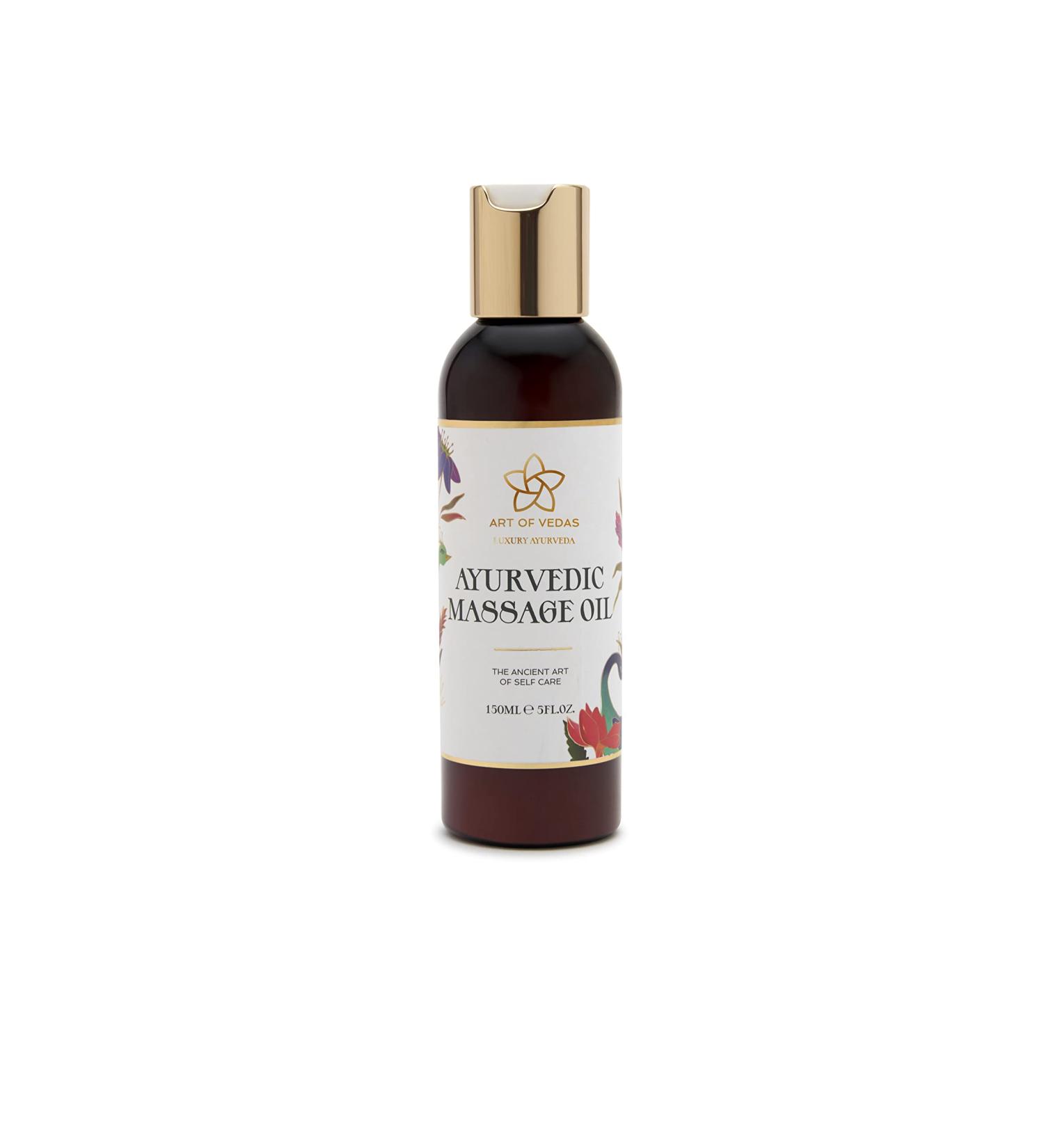 Art of Vedas Ayurvedic massage oil |Revitalizing & harmonizing |Natural body oil for full body massage |Nourishing & balancing |150ml