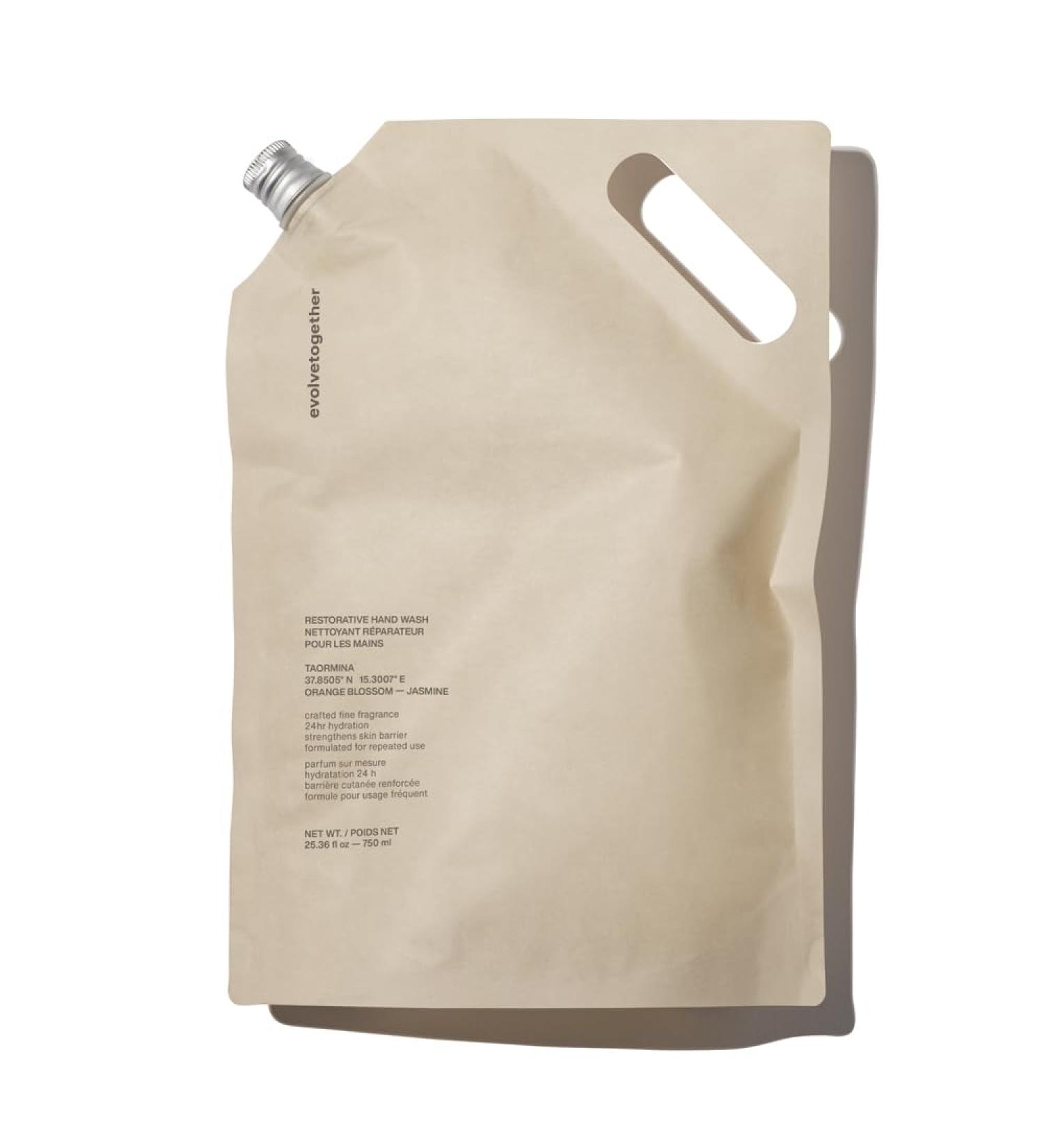 evolvetogether Restorative Hand Wash Refill | Taormina Orange Blossom & Jasmine | Hydrating Non-Stripping Cleanse 24-Hour Moisture | Vegan Cruelty-Free Sulfate-Free | 25.36 fl oz 2 Refills - Buy Online on GoSupps.com