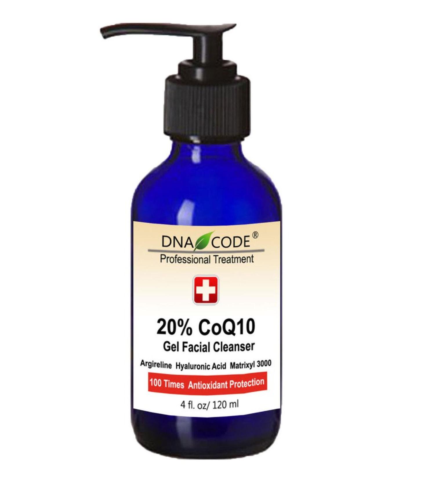 DNA Code -20% Coq10 Facial Gel Cleanser Powered w/Argireline Hyalurinic Acid Matrixyl 3000 4 Count (Pack of 1) - Buy Online on GoSupps.com
