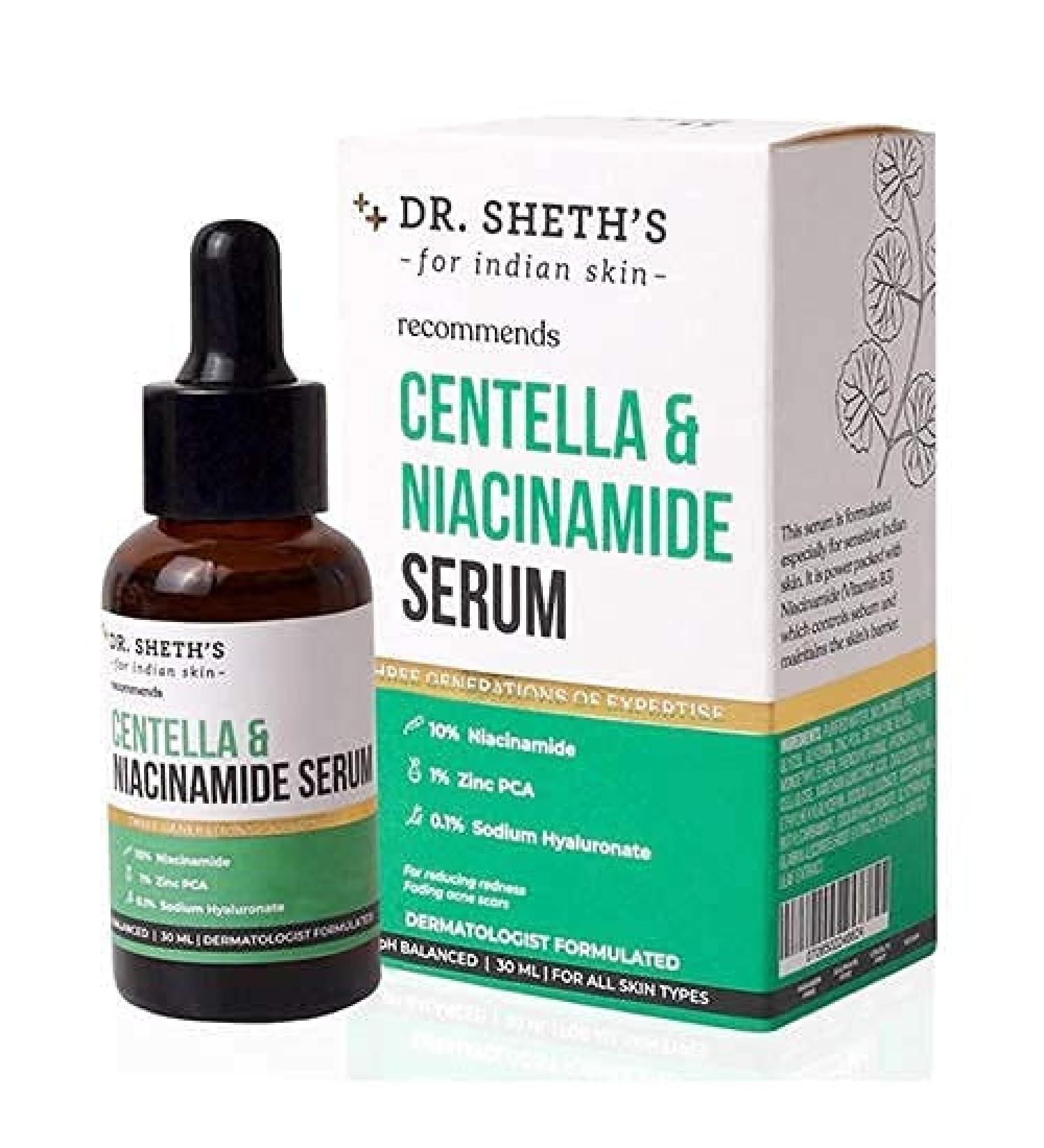  QURA QURA Centella & 10% Niacinamide (Vitamin B3) Face Serum (Vegan) with 1% Zinc Pca & Licorice Extract for Even Skin Tone Acne Pigmentation Hydration 30ml - Buy Online on GoSupps.com