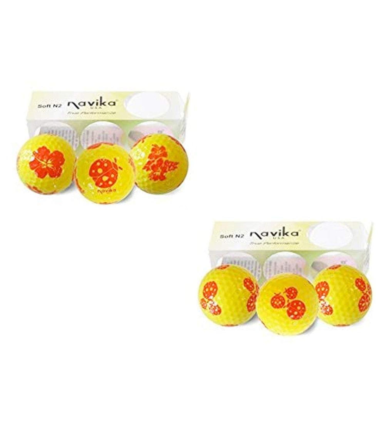 Navika Hawaiian Vacation Ladybug & Hibiscus Golf Balls Combo (2 Pack) - Buy Online on GoSupps.com