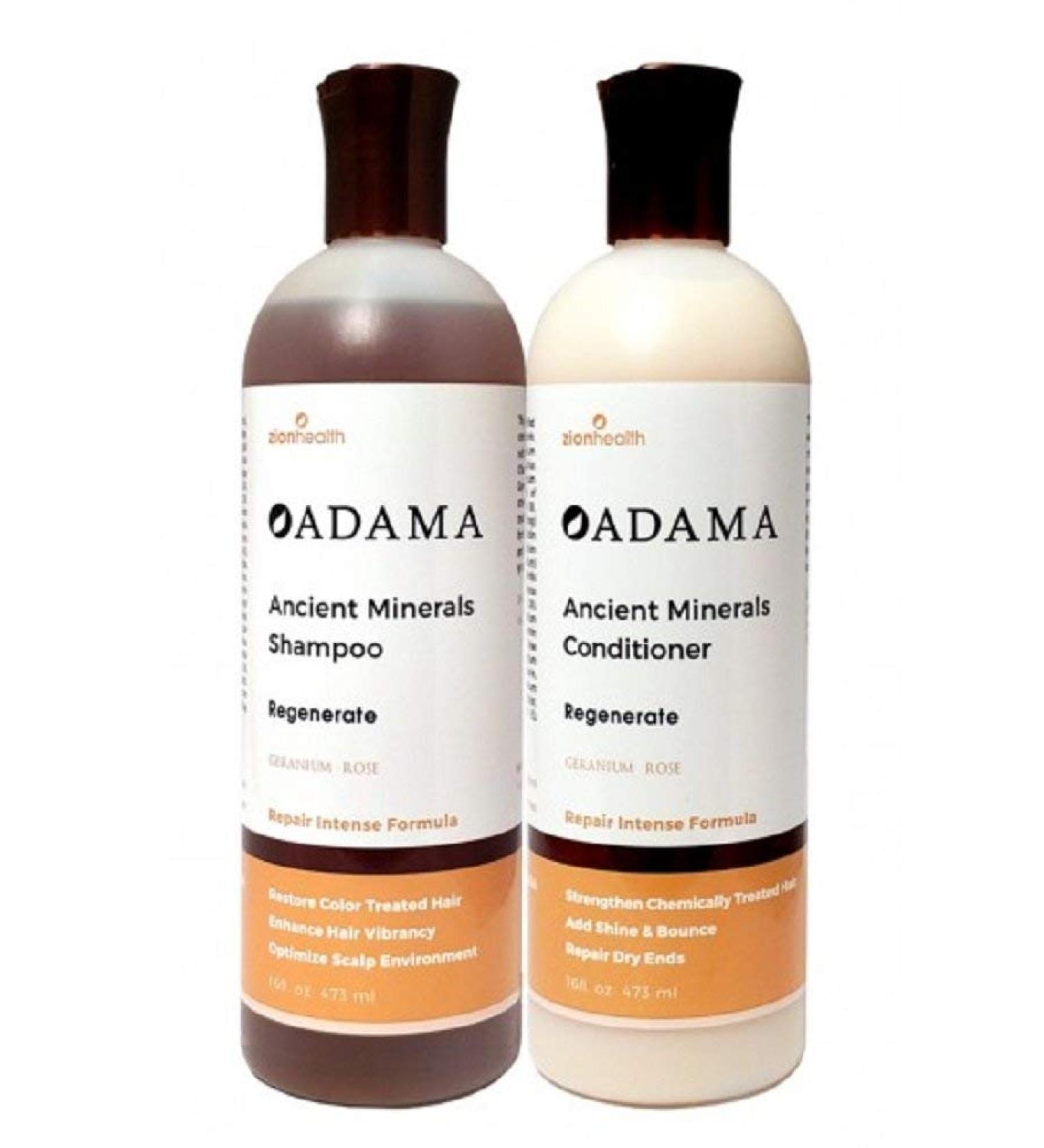Adama Minerals Shampoo and Conditioner Set 16 oz (Regenerate)
