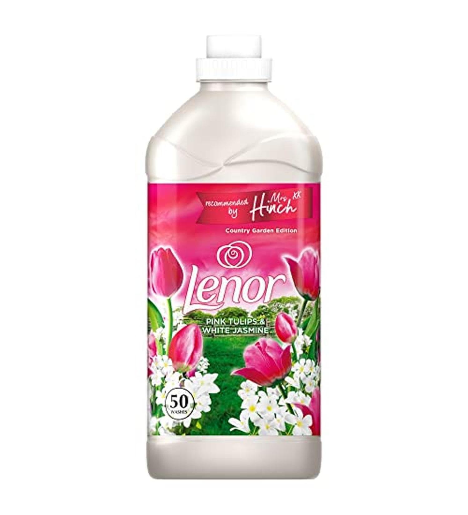Lenor Pink Tulips & White Jasmine Fabric Conditioner Delicate Fragrance & Softness for Clothes 1.75L (50 Washes) - Buy Online on GoSupps.com