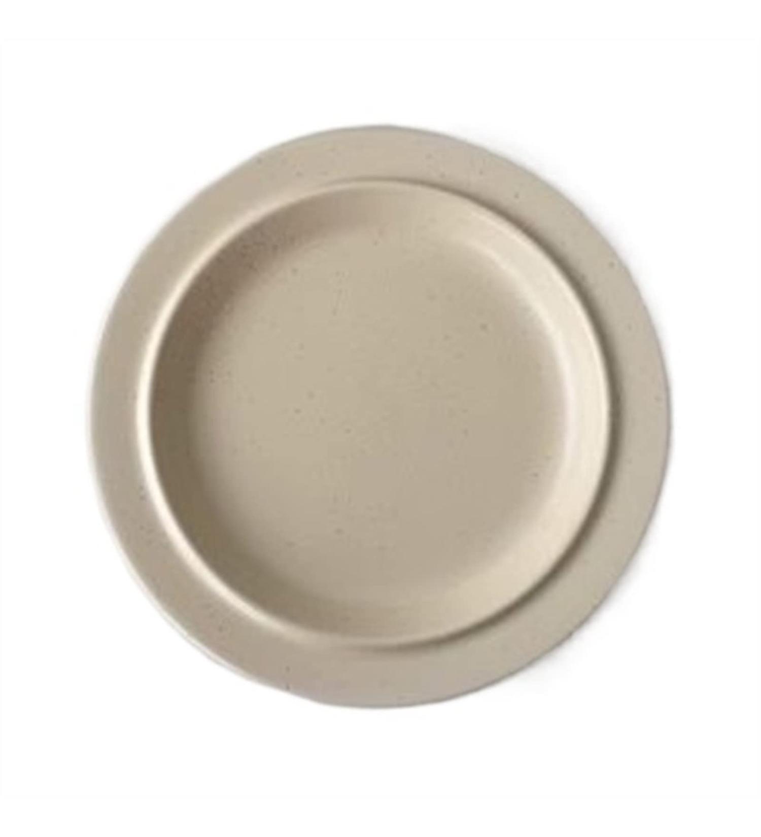 Serving Plates Dessert Plate Simple Round Tableware Beige Breakfast Plate Dinner Salad Plate Kitchen Restaurant Cafe Simple Plain Plate for Appetizer Dinner and Desserts - Buy Online on GoSupps.com