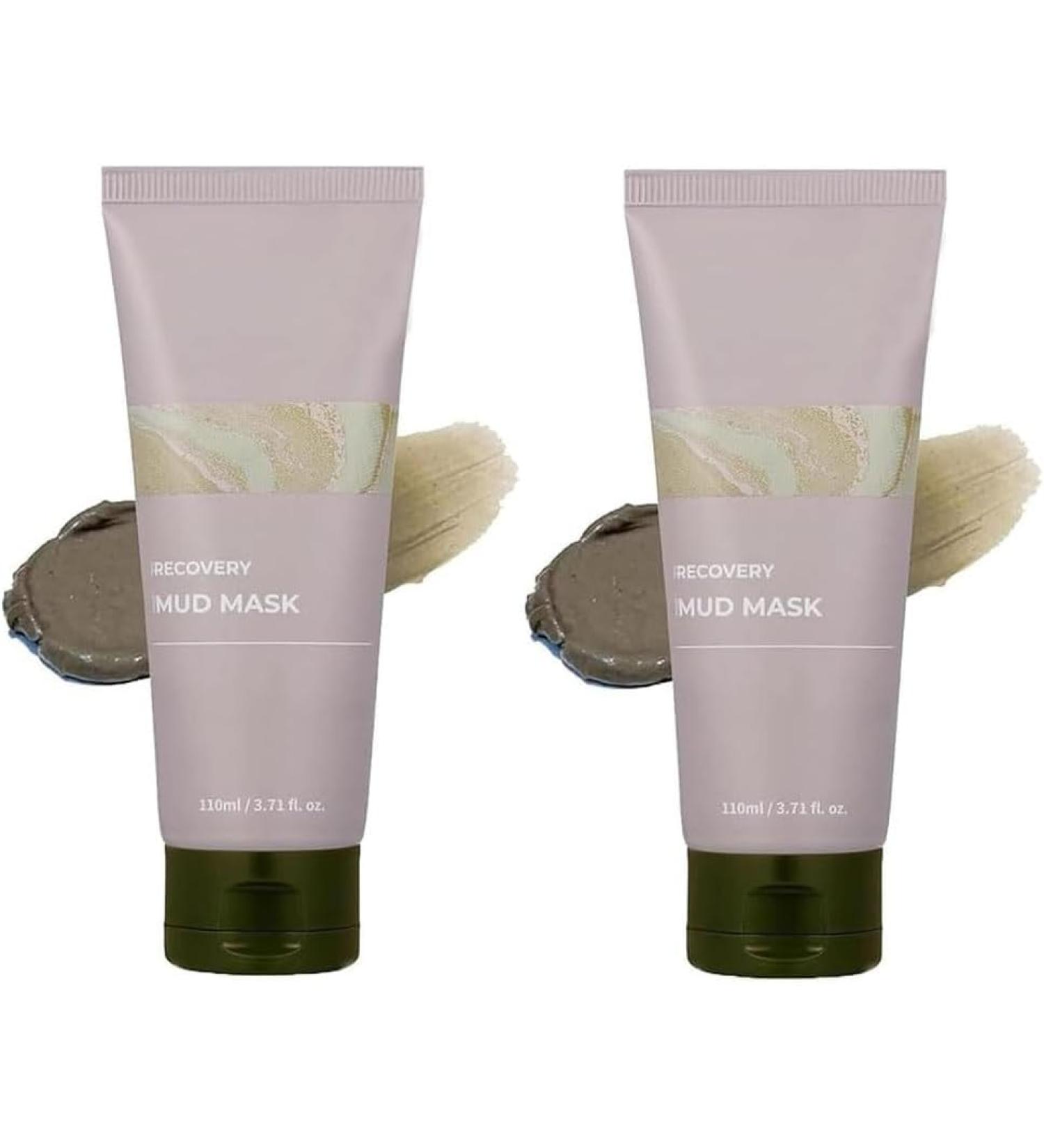  FLLUOUZH 2 x Relief Mud Mask Deep Cleansing & Moisturizing Recovery Mud Mask Korean Mud Clay Face Mask for Pores Oil Control & Moisturizing Gentle Facial Mask for All Skin Types - Buy Online on GoSupps.com