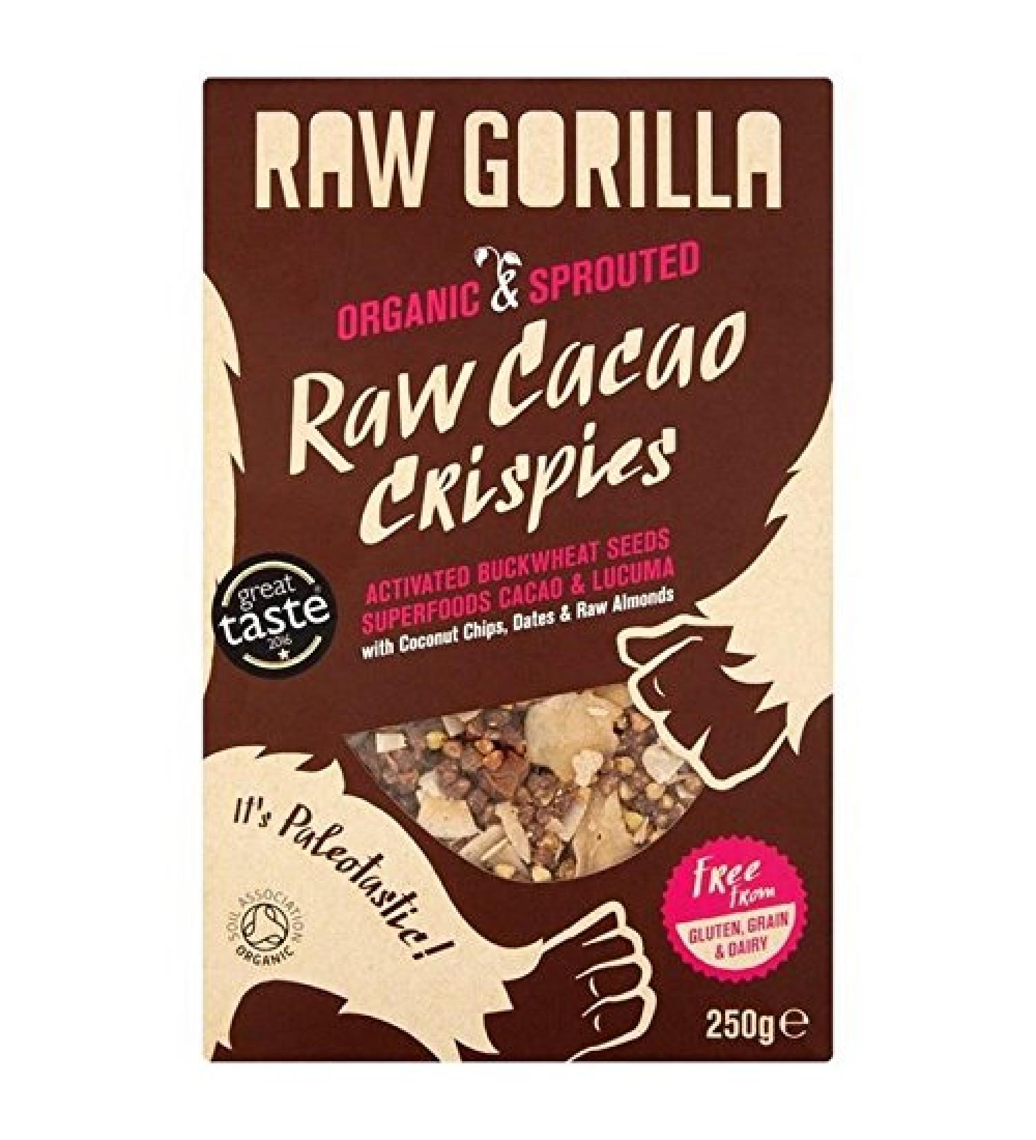 Raw Gorilla Cacao Crispies 250g (Pack of 4)