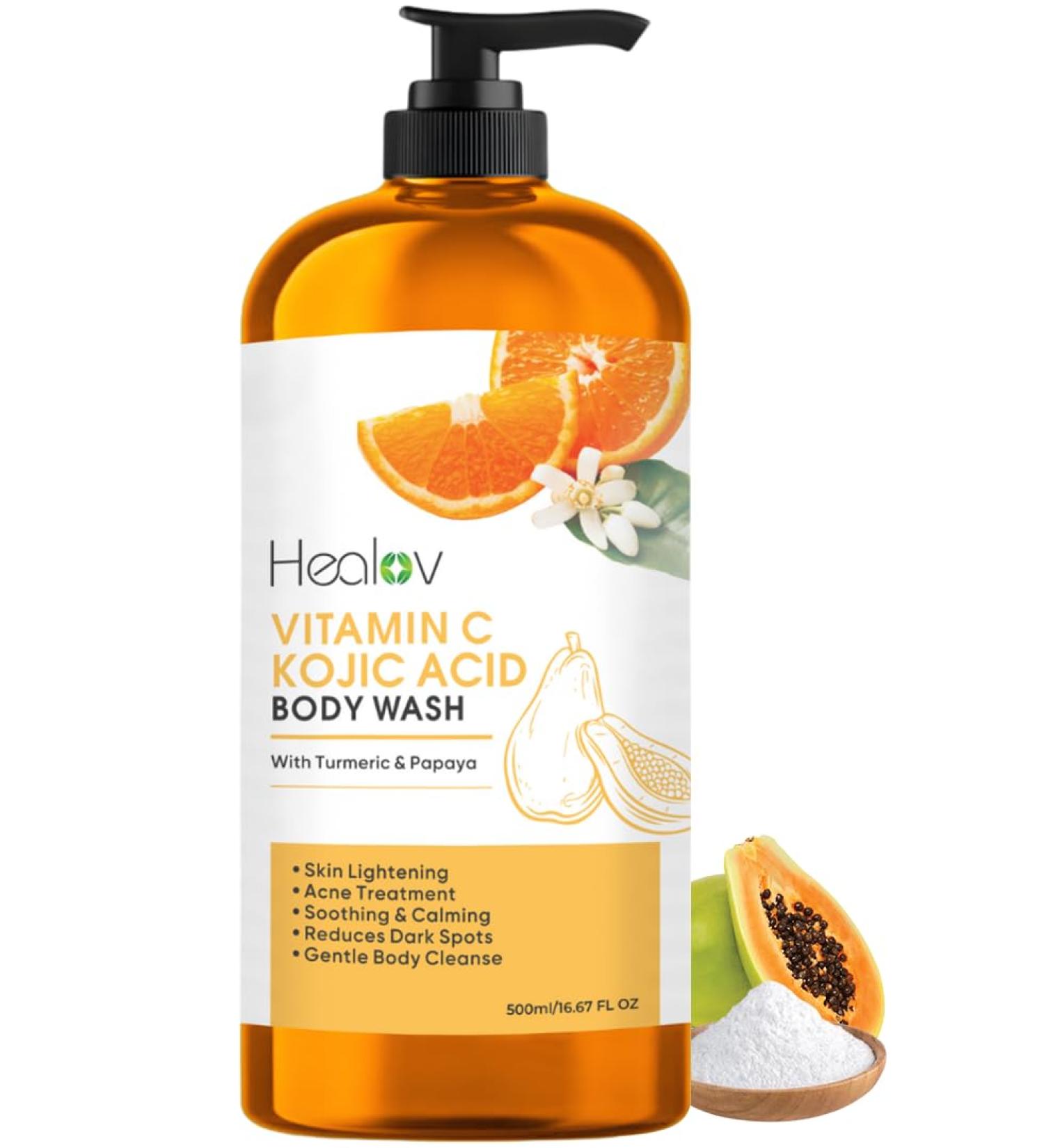 Kojic Acid Soap for Hyperpigmentation Kojic Papaya Skin Brightening Body Wash Turmeric Soap for Dark Spots, Acne Scars & Blemishes Brightening Face Cleanser Skincare for Radiant, Even Skin Tone - Buy Online on GoSupps.com